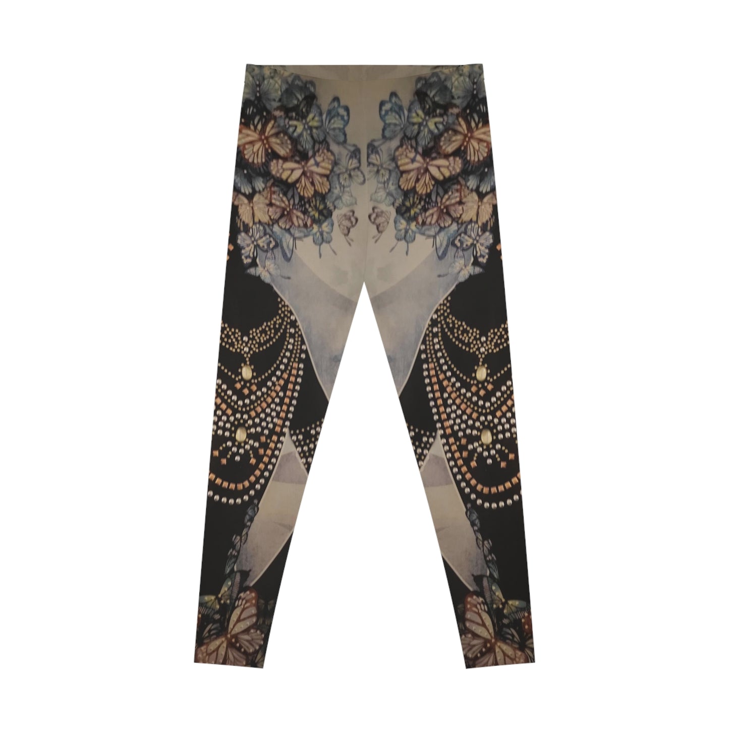 'Jeweled Goddesses' Stretchy Leggings (AOP)
