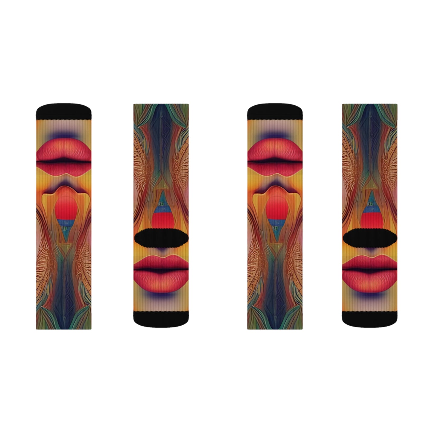 'Mardi Gras' Sublimation Socks
