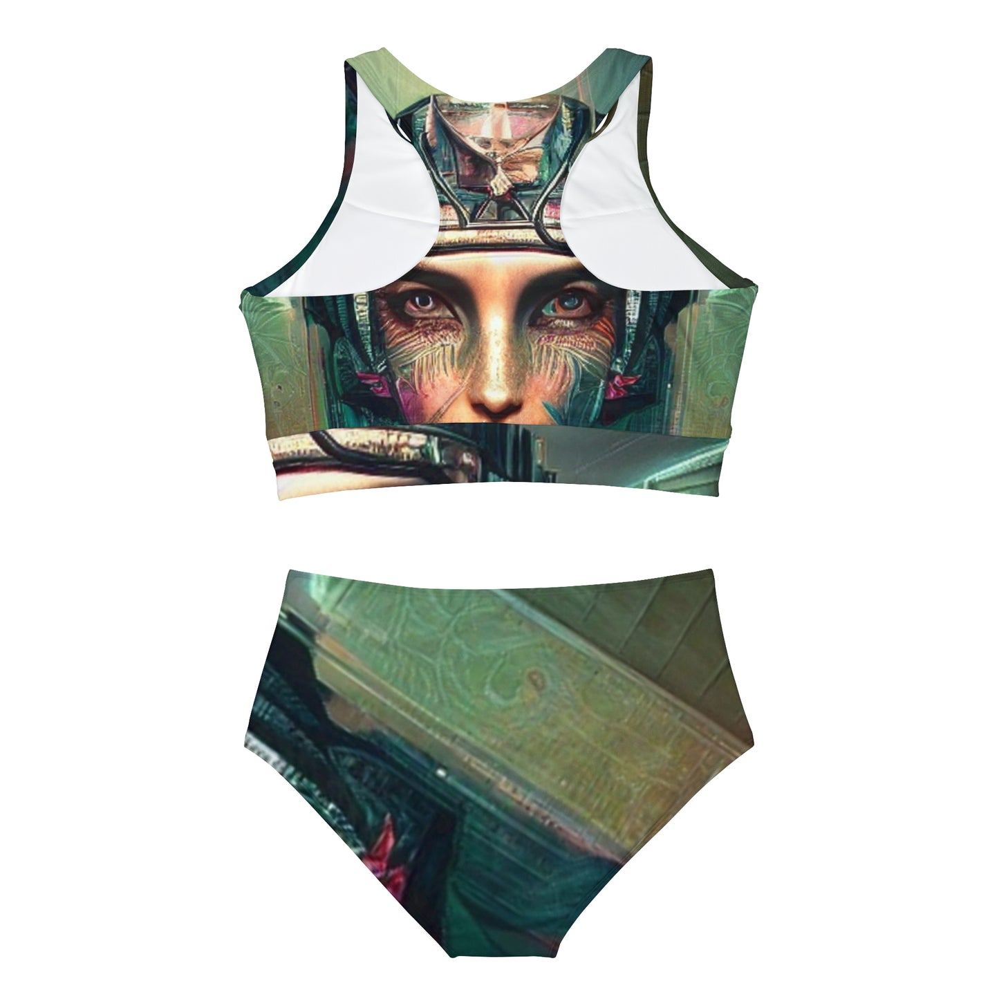 'Mother Nature' Sporty Bikini Set (AOP)