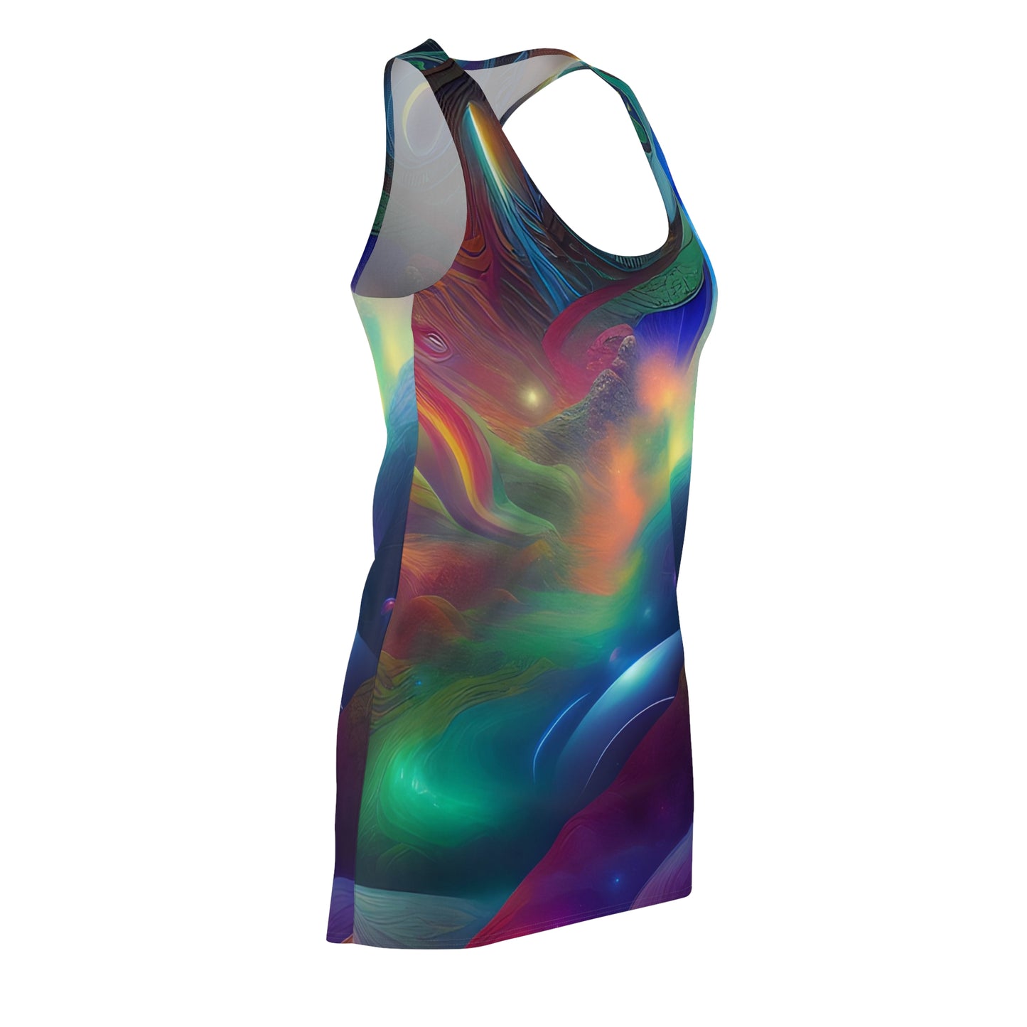 'Pillars of Creation' Women's Cut & Sew Racerback Dress (AOP)