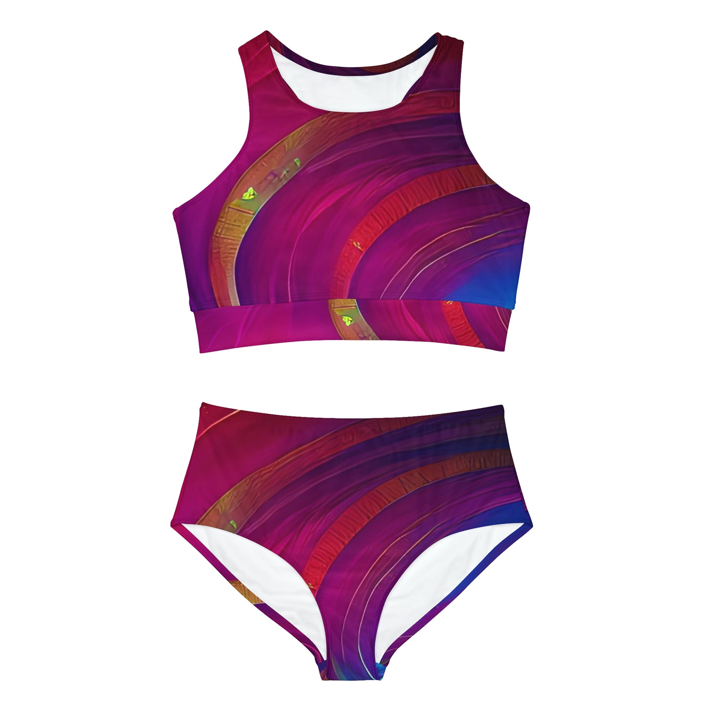'Warm Breeze' Sporty Bikini Set (AOP)