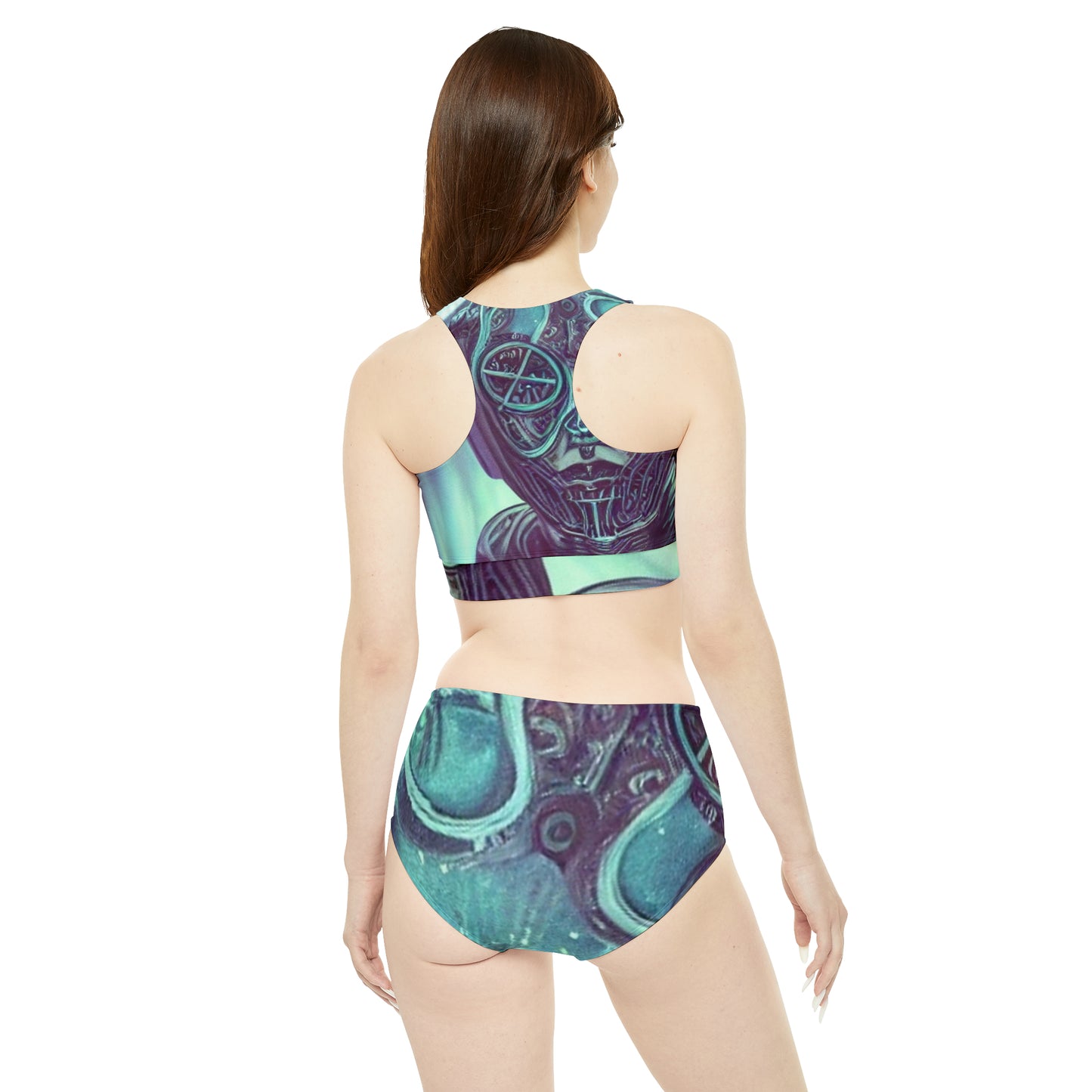 'Keeper of Calm' Sporty Bikini Set (AOP)
