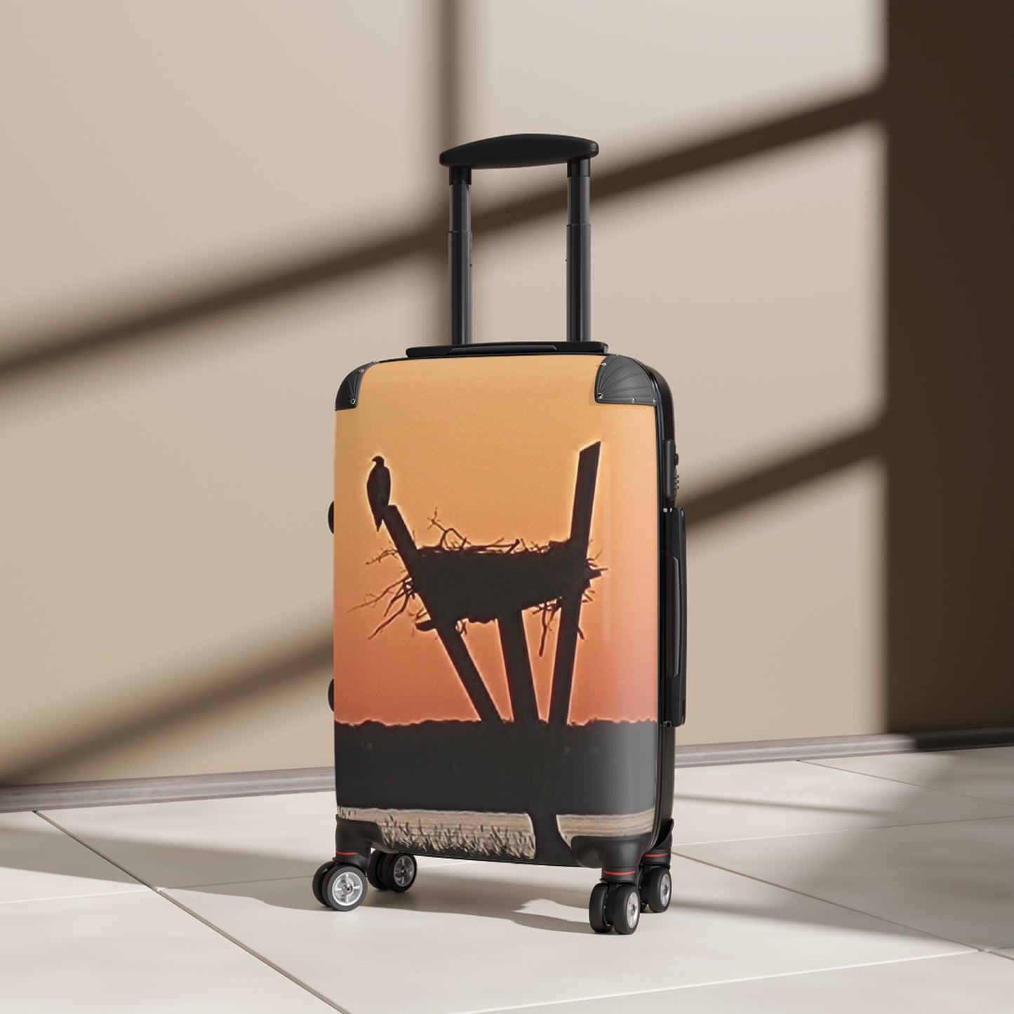 Bird At Sunset - Cattus Island NJ - Suitcase
