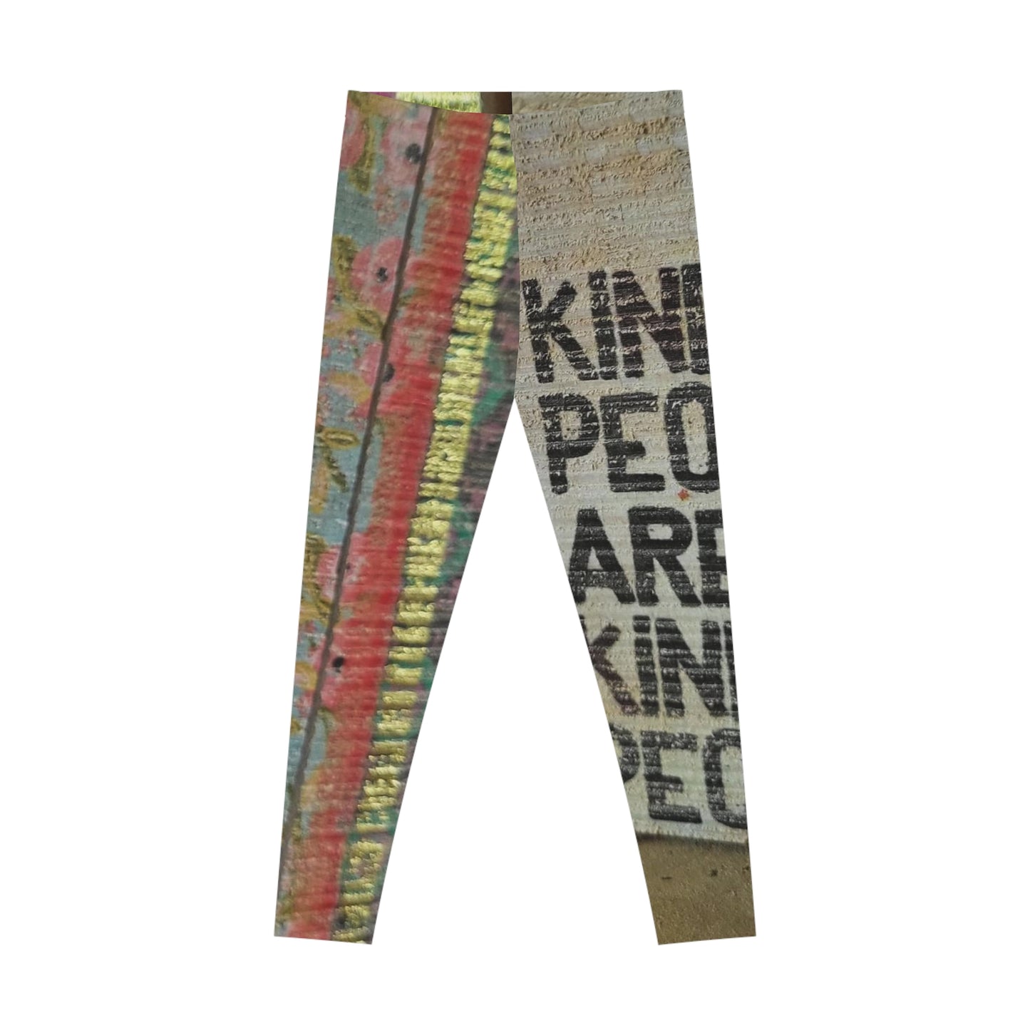 'Kind People are my knida people' Stretchy Leggings (AOP)