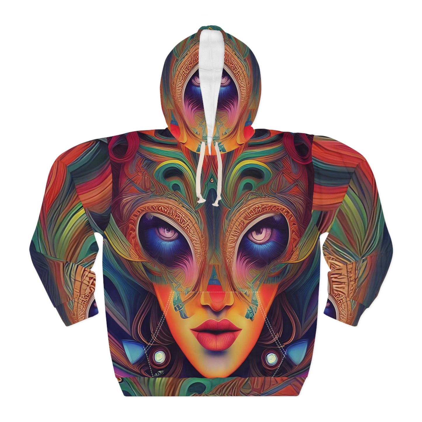'Mardi Gras' Unisex Pullover Hoodie (AOP)