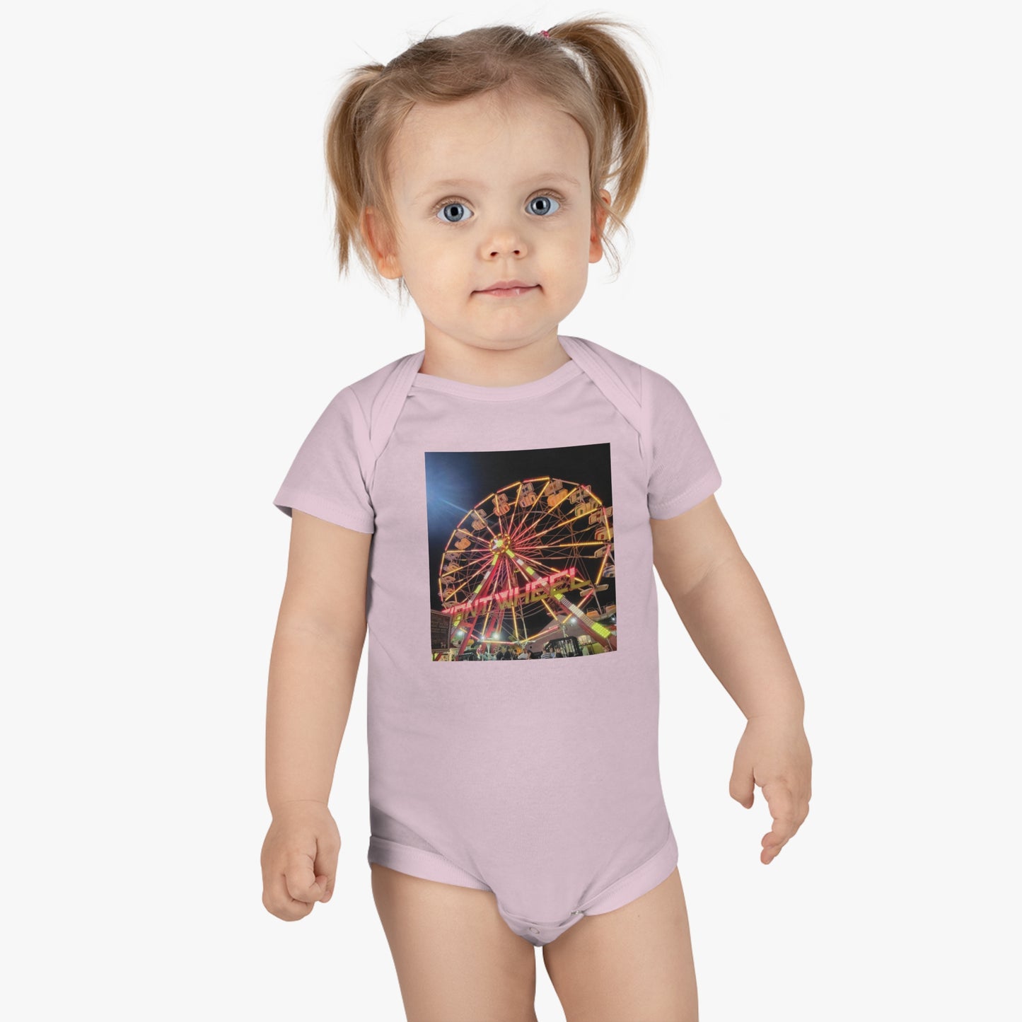 'Boardwalk Ferris Wheel' Short Sleeve Onesie®
