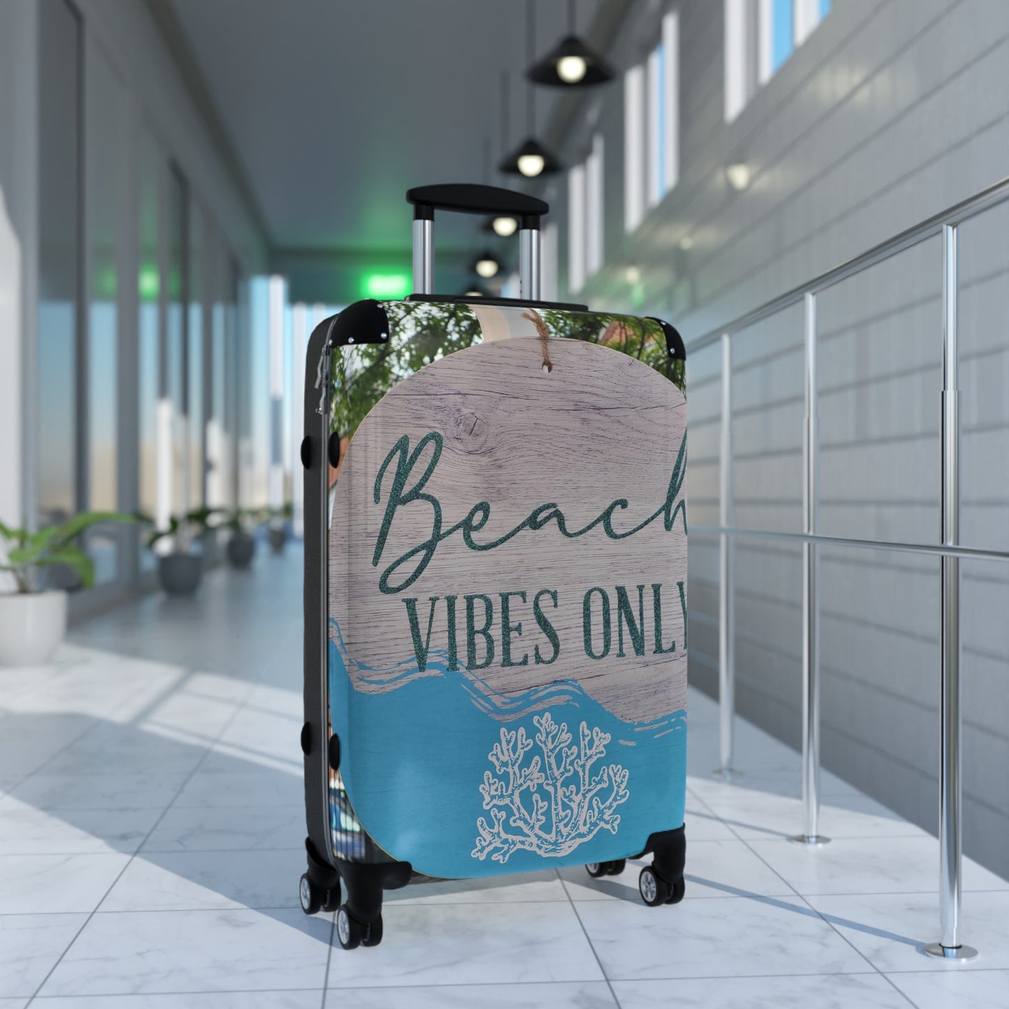 ‘Beach Vibes Only’ Suitcase