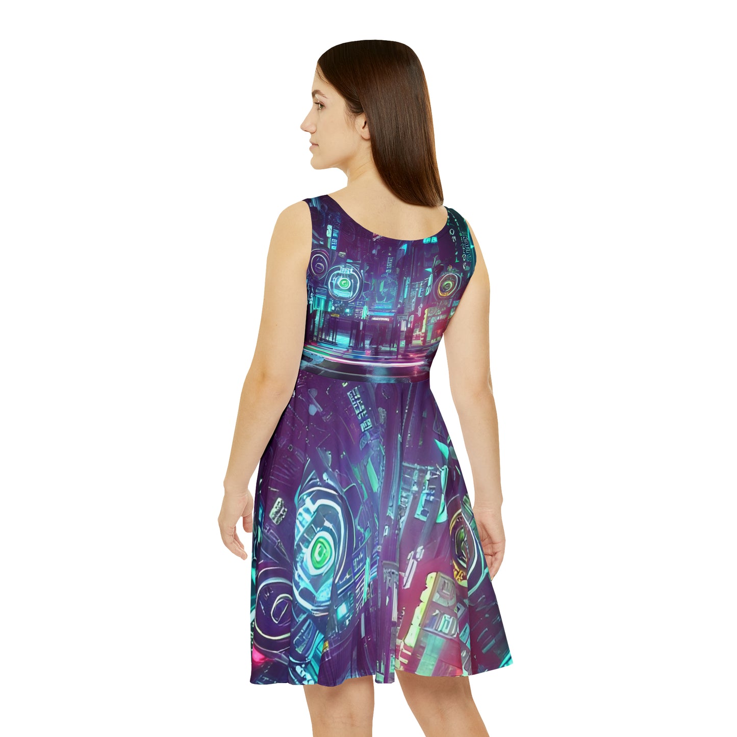 'The City' Women's Skater Dress (AOP)