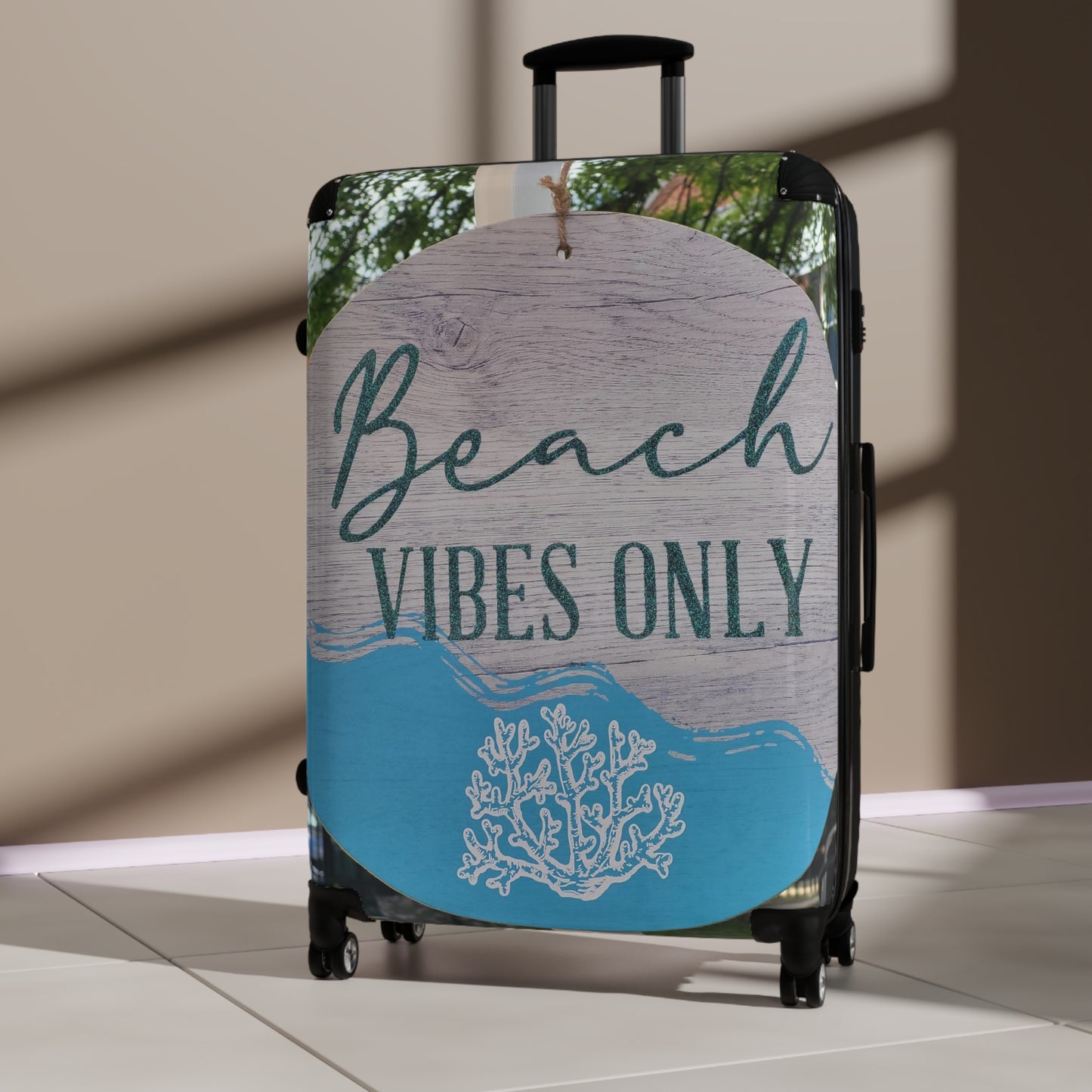 ‘Beach Vibes Only’ Suitcase