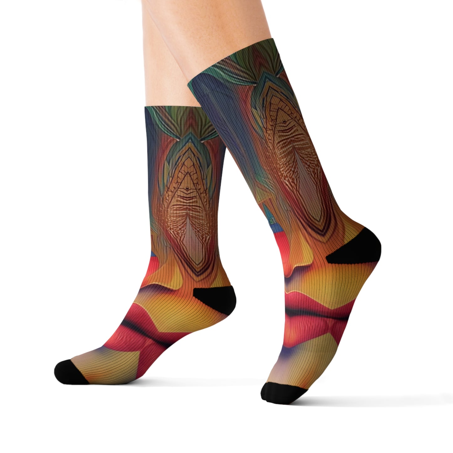 'Mardi Gras' Sublimation Socks