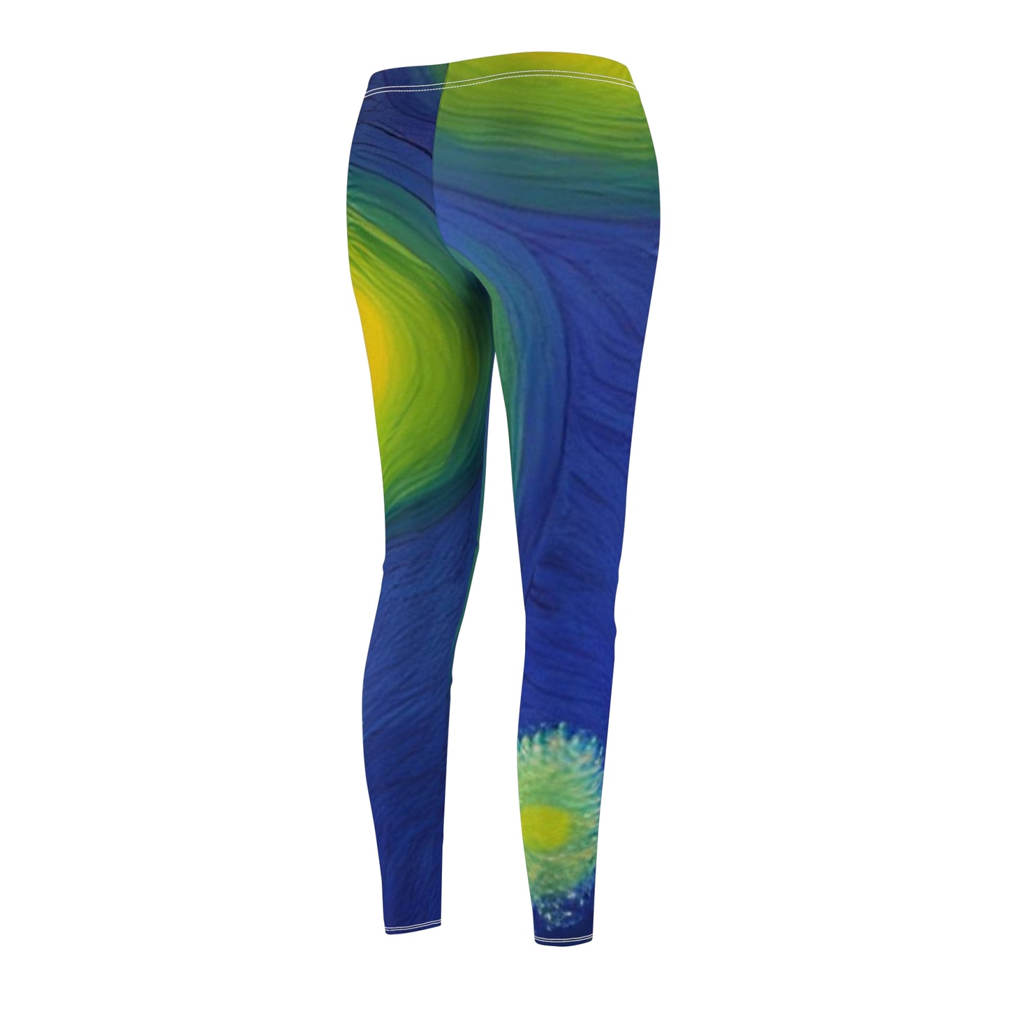 'Fireworks over River' Women's Cut & Sew Casual Leggings (AOP)