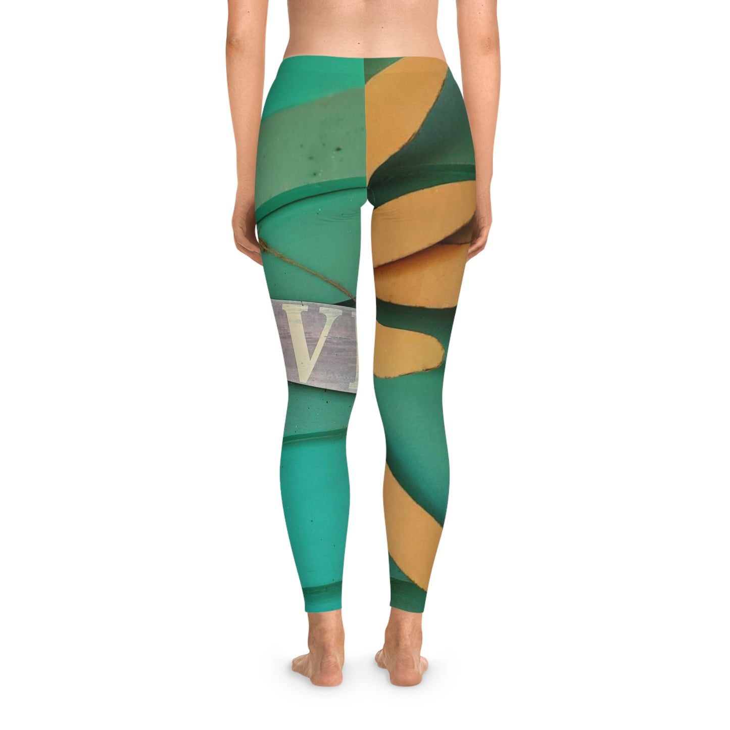 'Love' Stretchy Leggings (AOP)