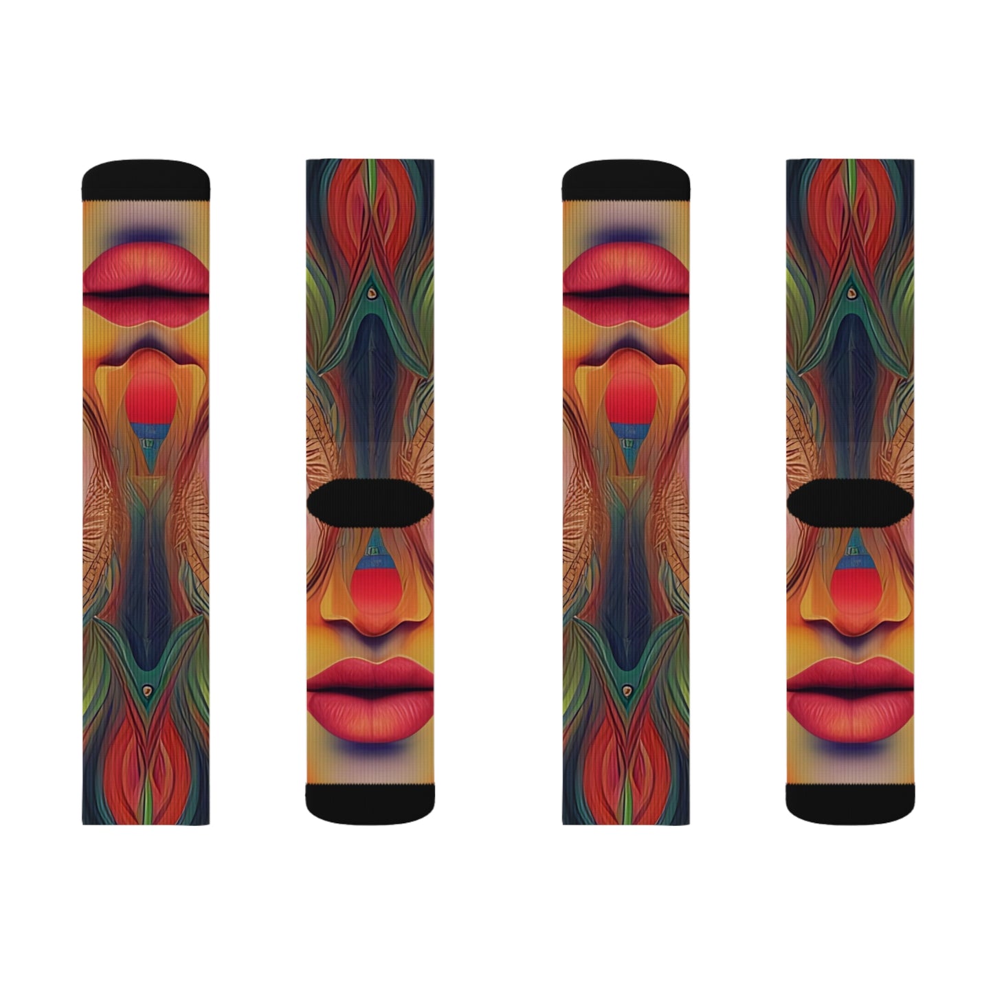 'Mardi Gras' Sublimation Socks