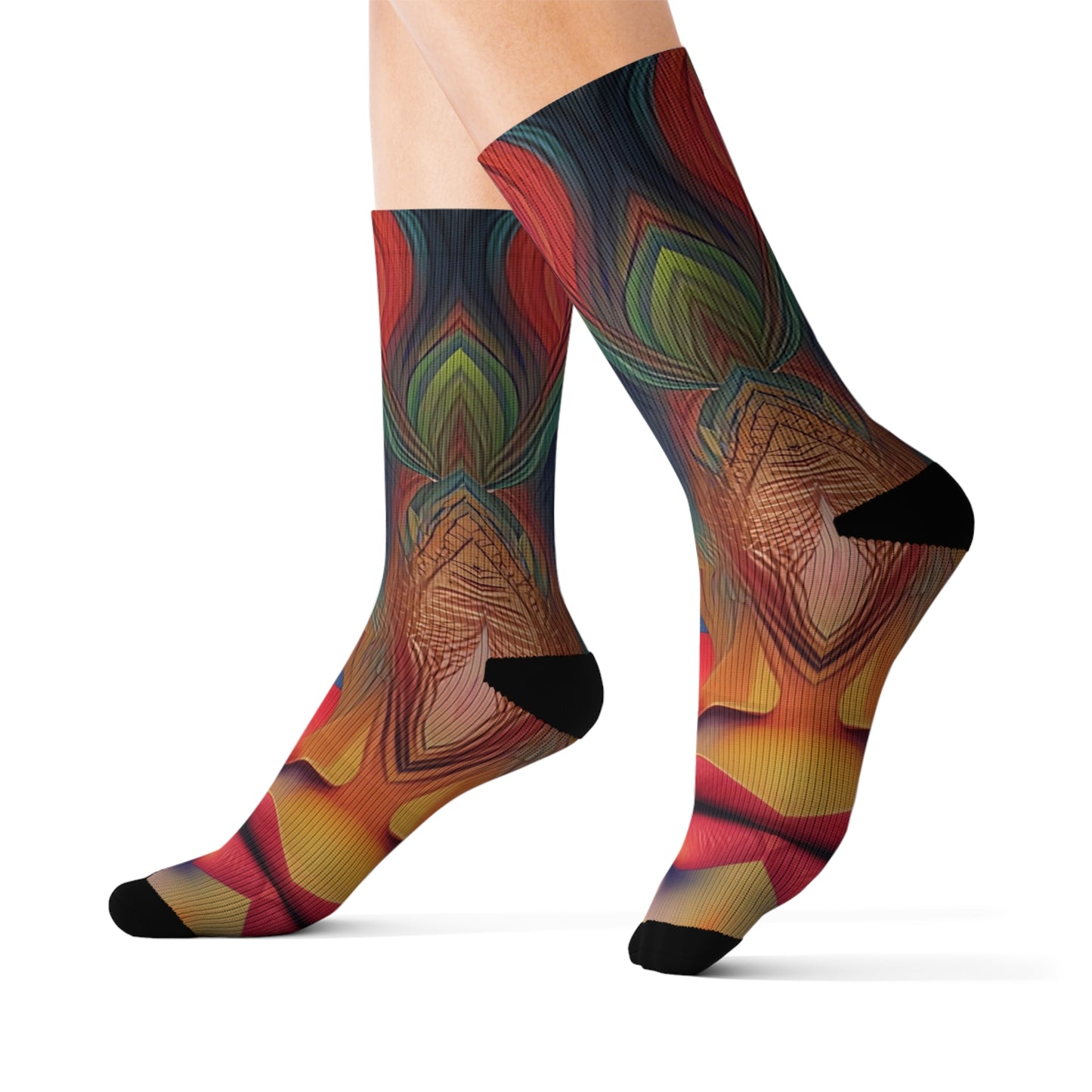 'Mardi Gras' Sublimation Socks