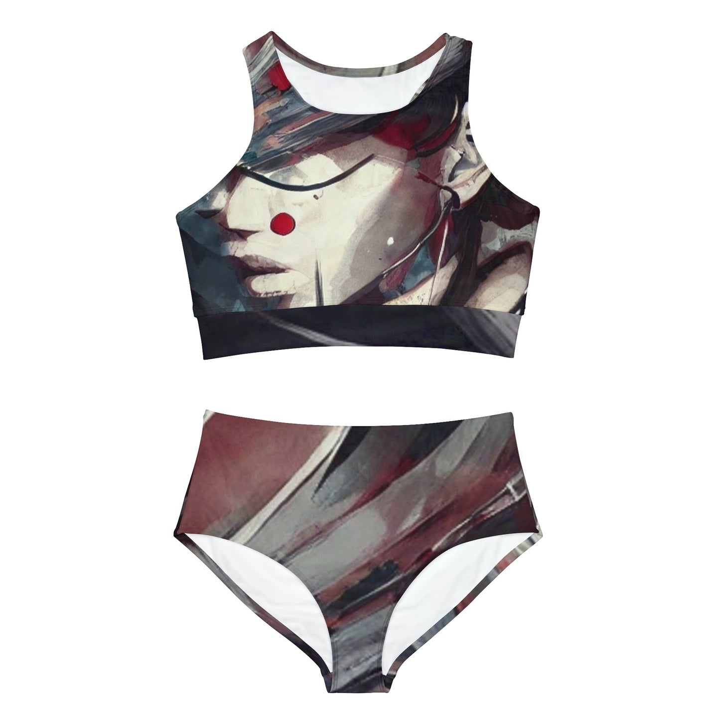 'Ninja Queen' Sporty Bikini Set (AOP)