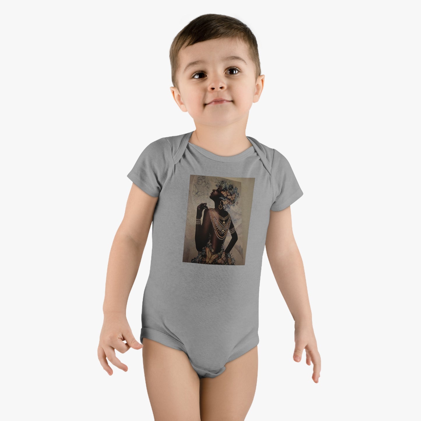 ‘Jeweled Goddess’ Baby Short Sleeve Onesie®