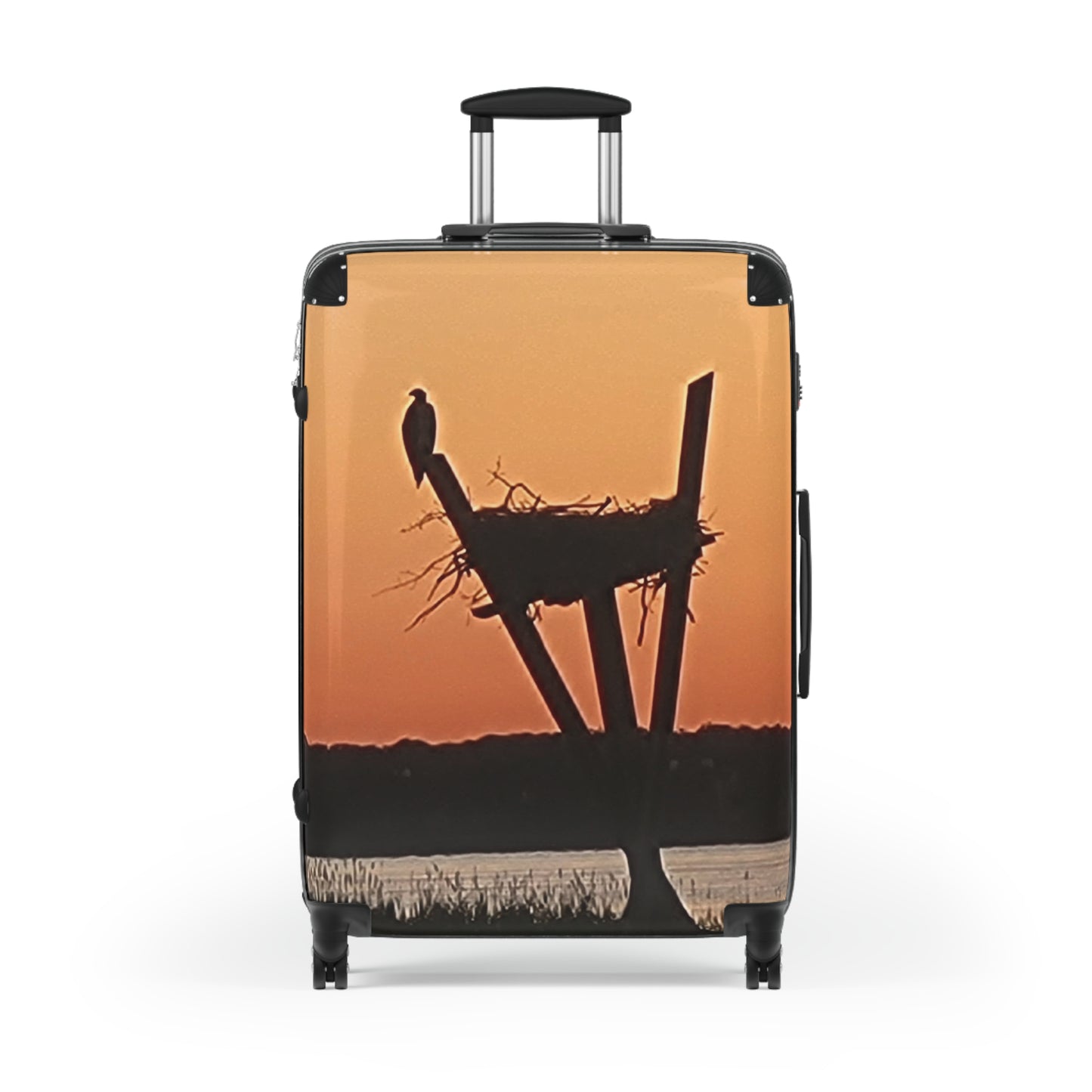 Bird At Sunset - Cattus Island NJ - Suitcase