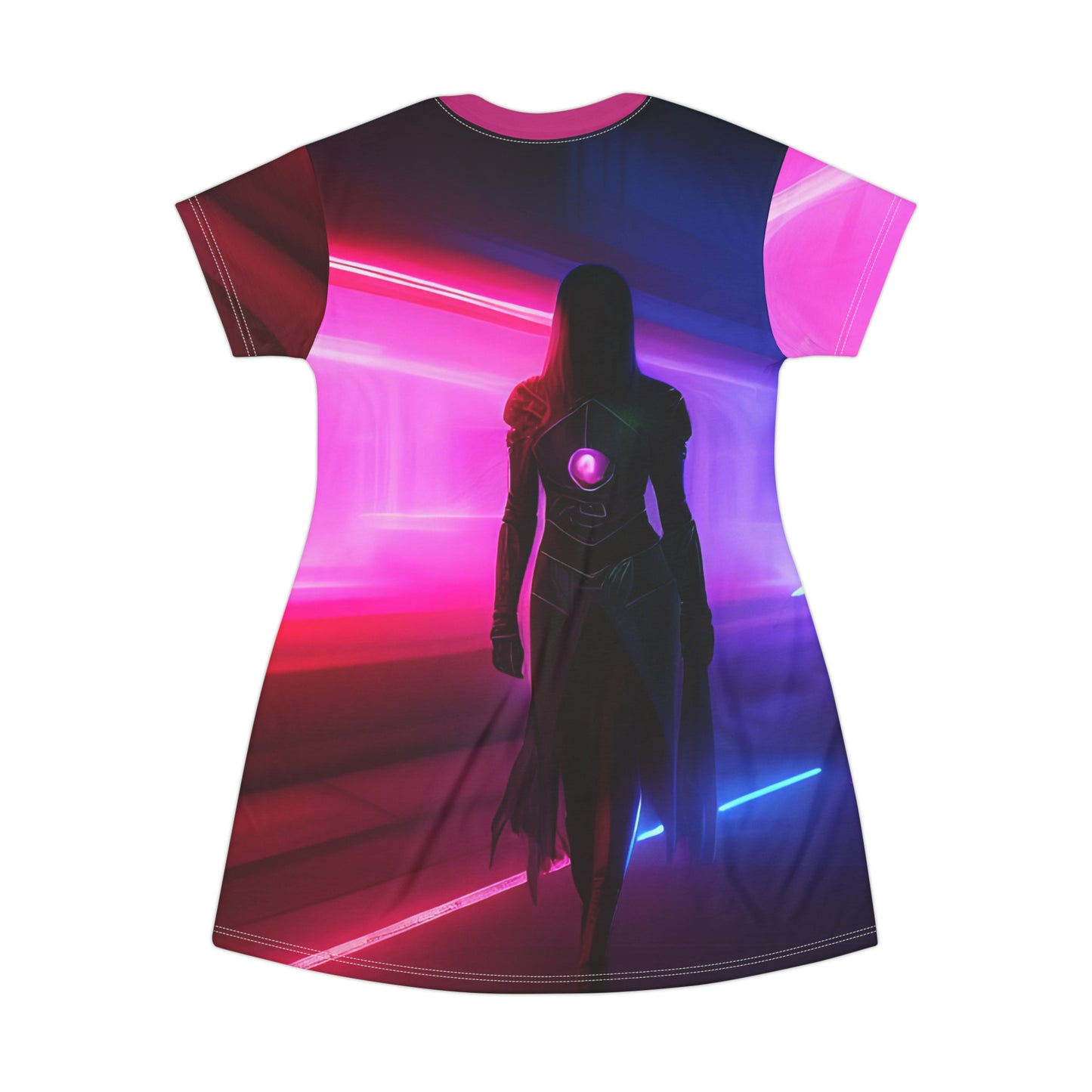 'Laser Tag' T-Shirt Dress (AOP)