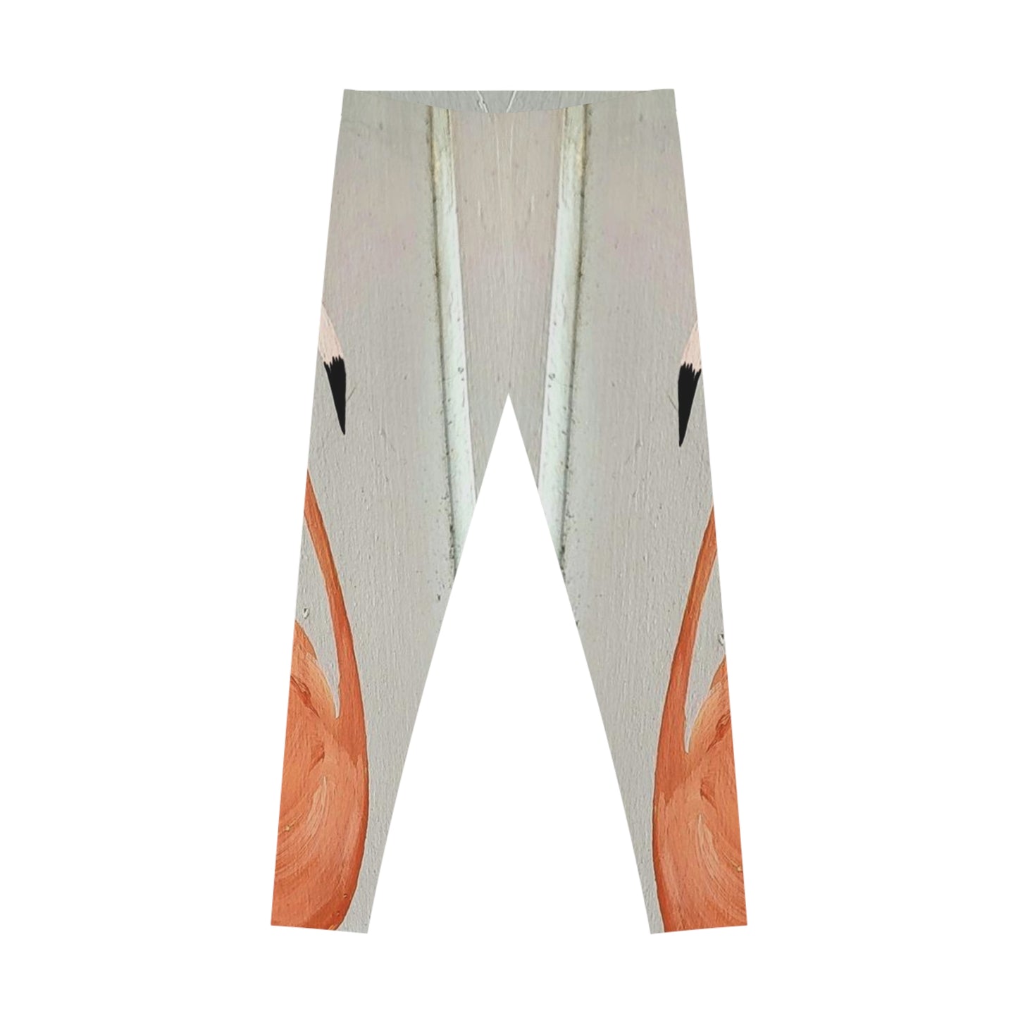 'Painted Flamingo' Stretchy Leggings (AOP)