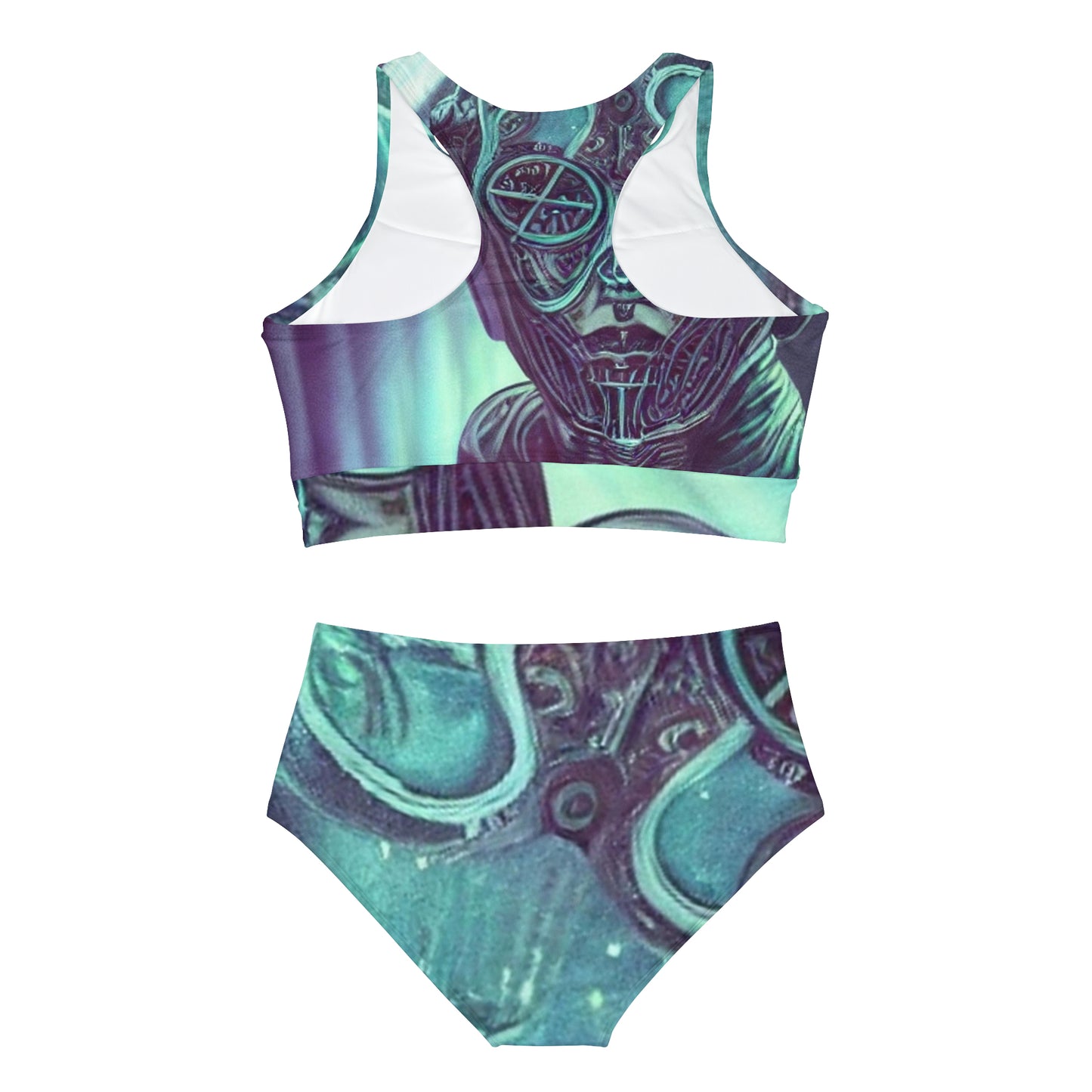 'Keeper of Calm' Sporty Bikini Set (AOP)