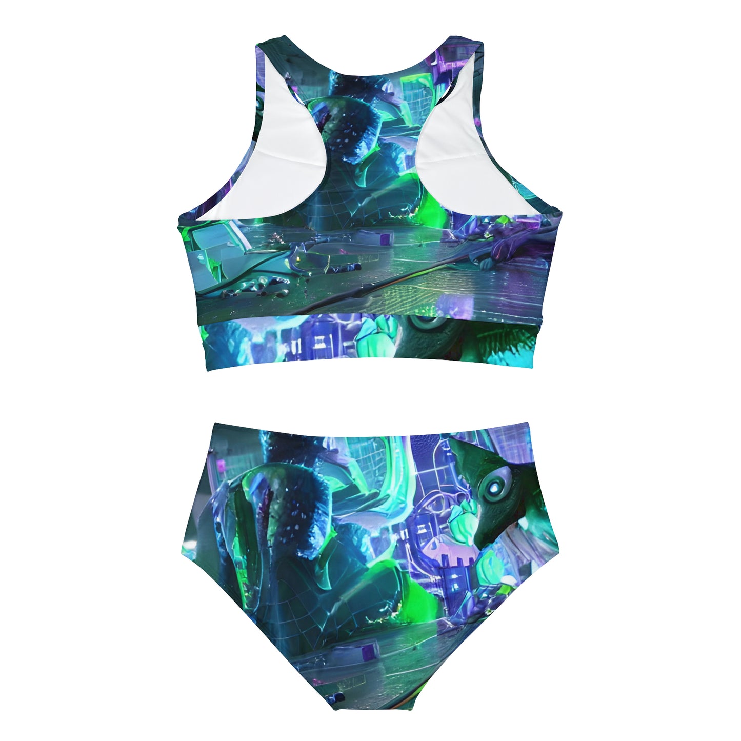 'A.i. Fun House' Sporty Bikini Set (AOP)