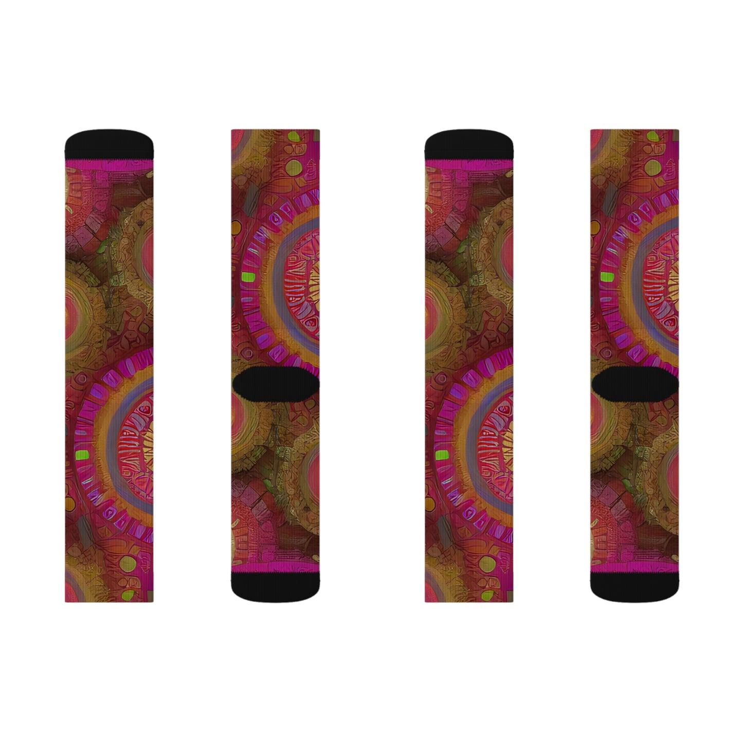 'Wheel' Sublimation Socks