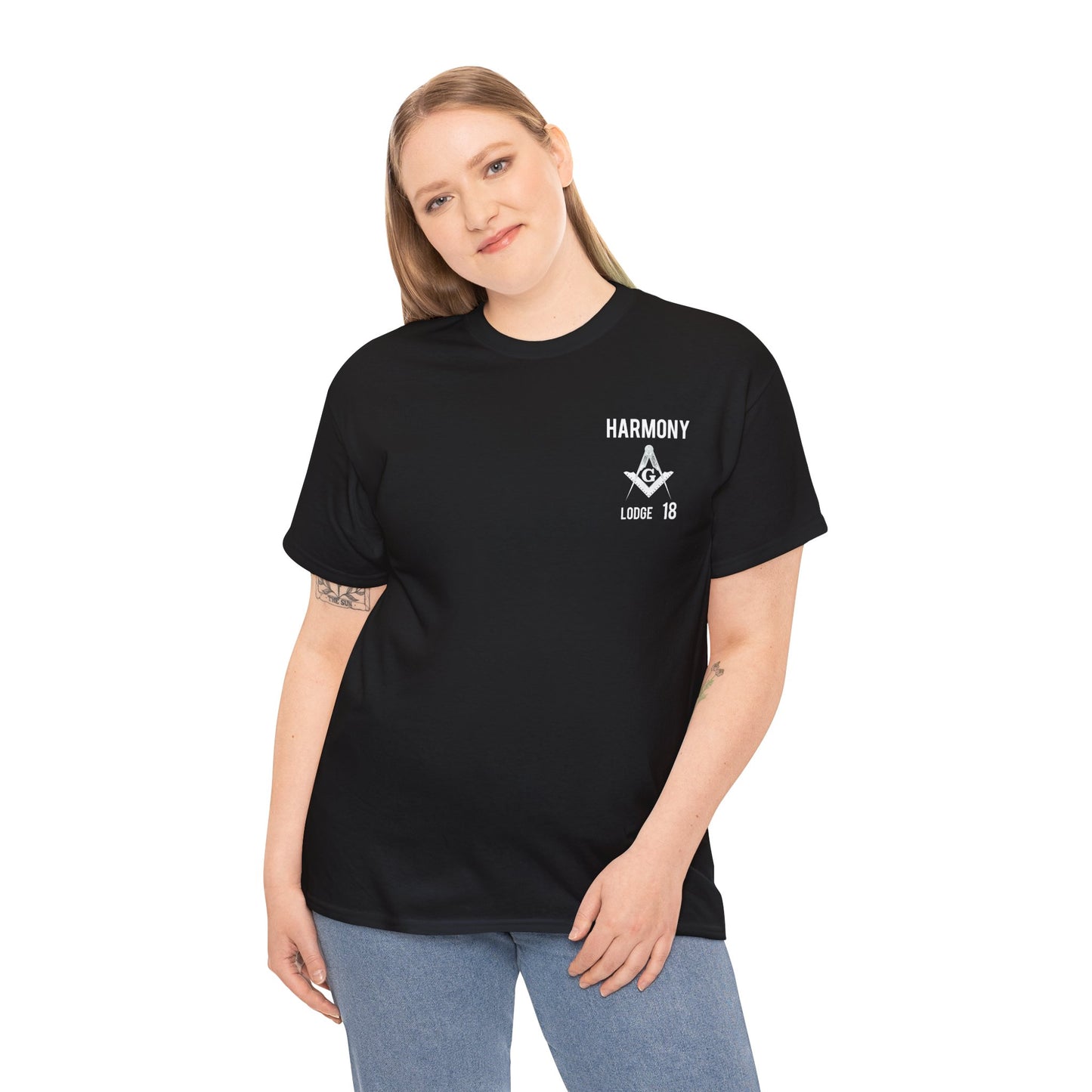 'Harmony lodge 18' Unisex Heavy Cotton Tee