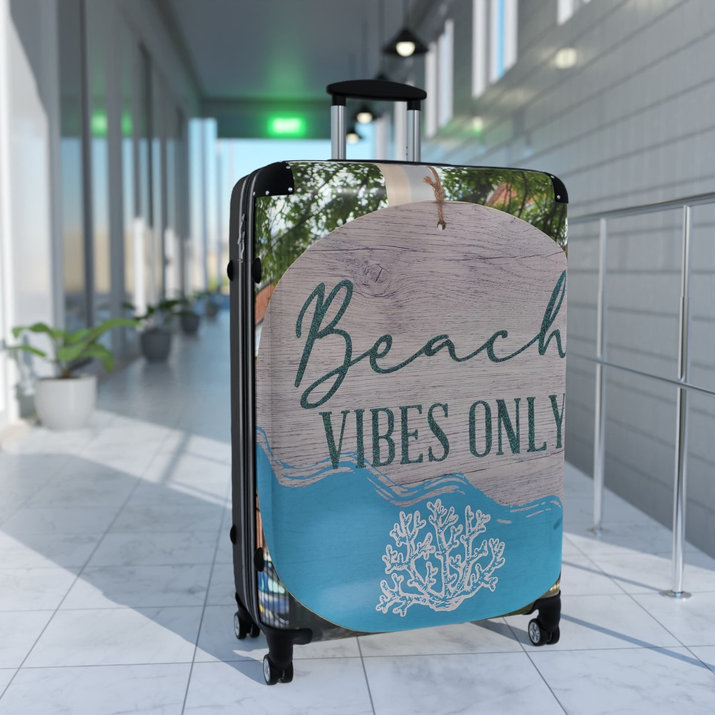 ‘Beach Vibes Only’ Suitcase