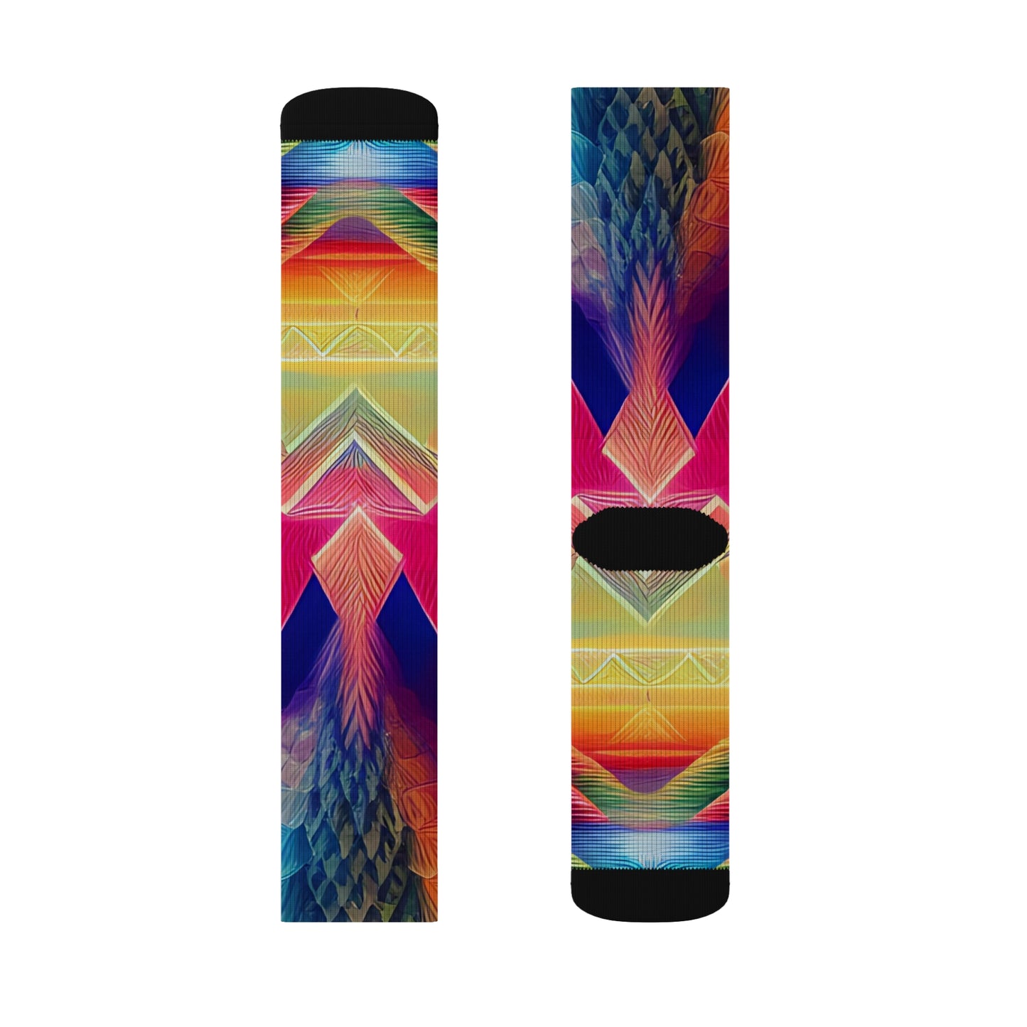 'Terrestrial Mountains' Sublimation Socks