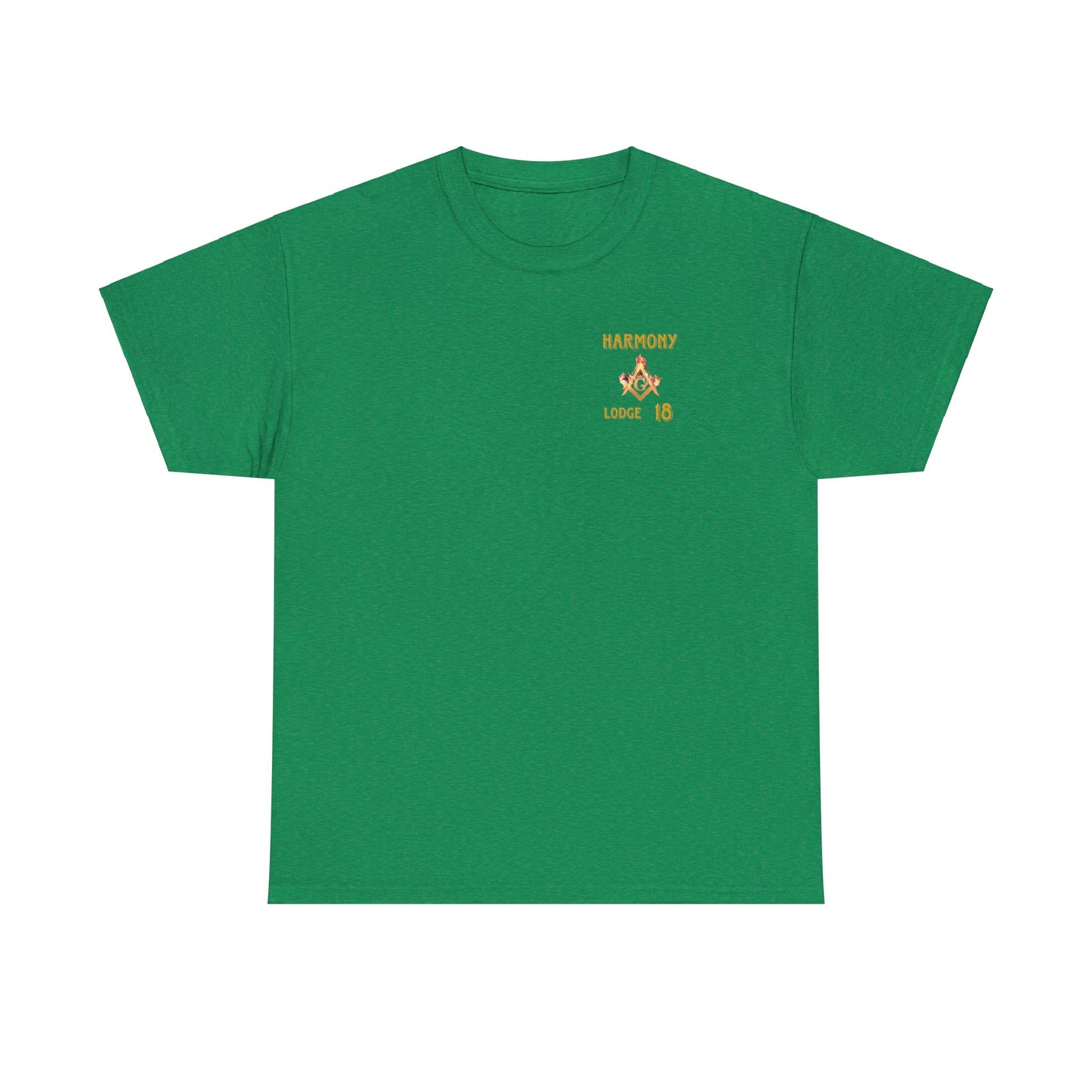 'Harmony lodge 18 fire shirt' Heavy Cotton Tee