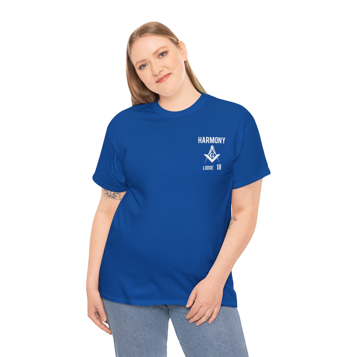 'Harmony lodge 18' Unisex Heavy Cotton Tee