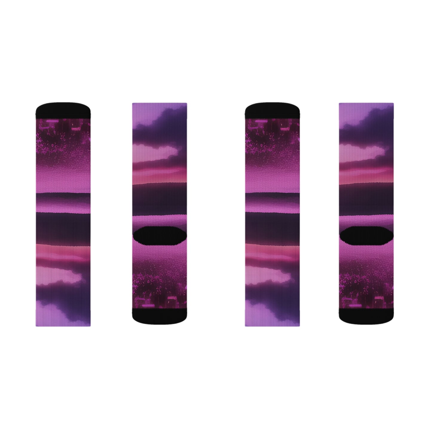 'Purple Power' Sublimation Socks