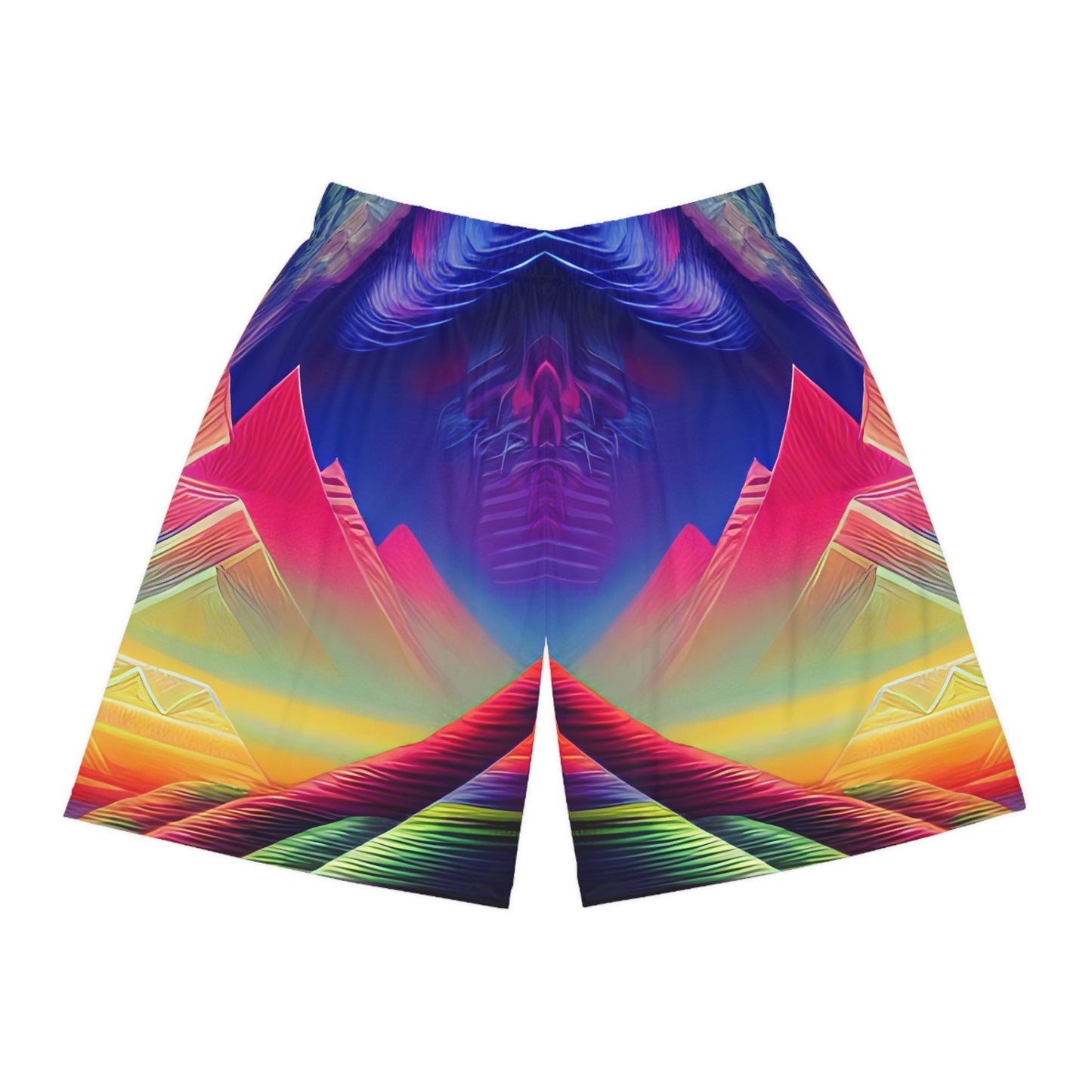 'Terrestrial Mountain' Basketball Shorts (AOP)