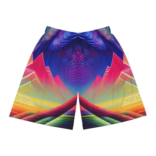 'Terrestrial Mountain' Basketball Shorts (AOP)