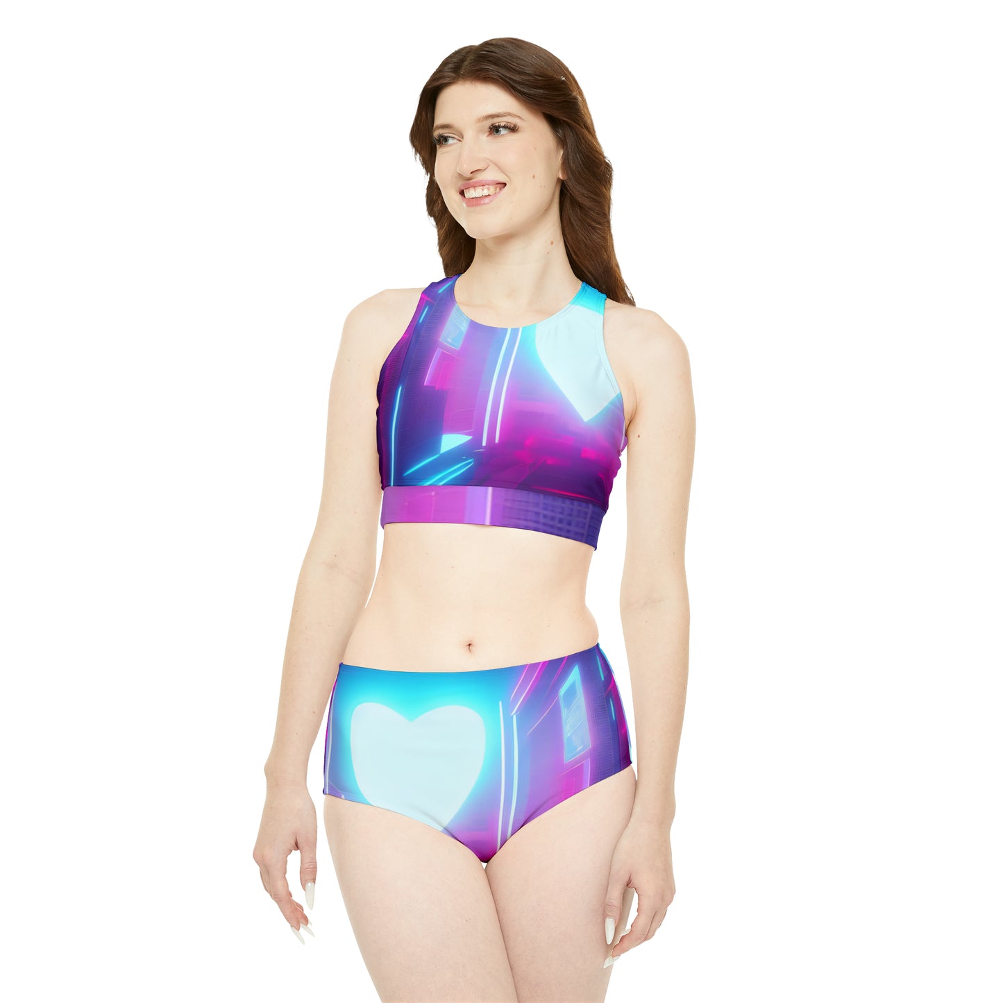 Princess Quote Sporty Bikini Set (AOP)
