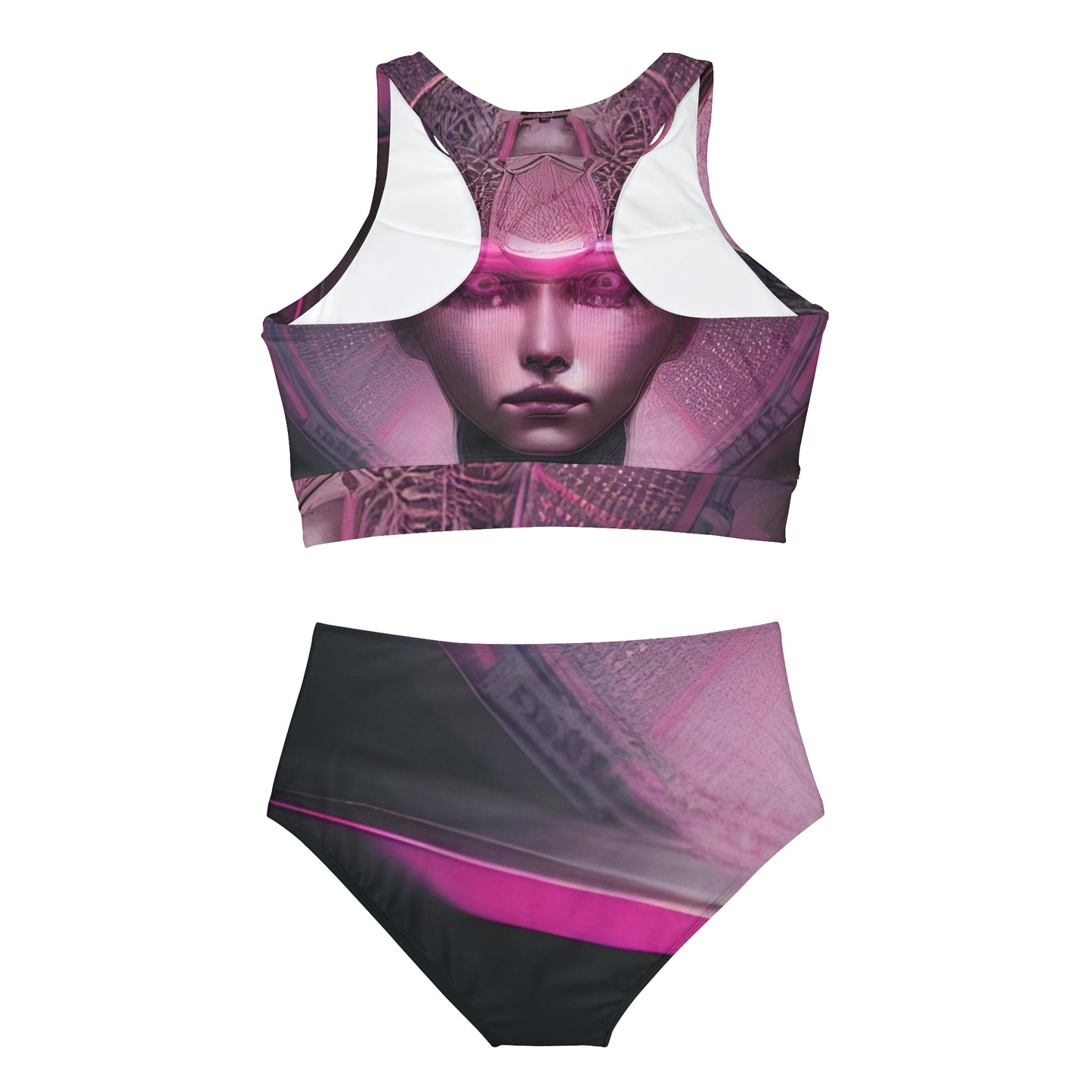 'A.I. Empress' Sporty Bikini Set (AOP)