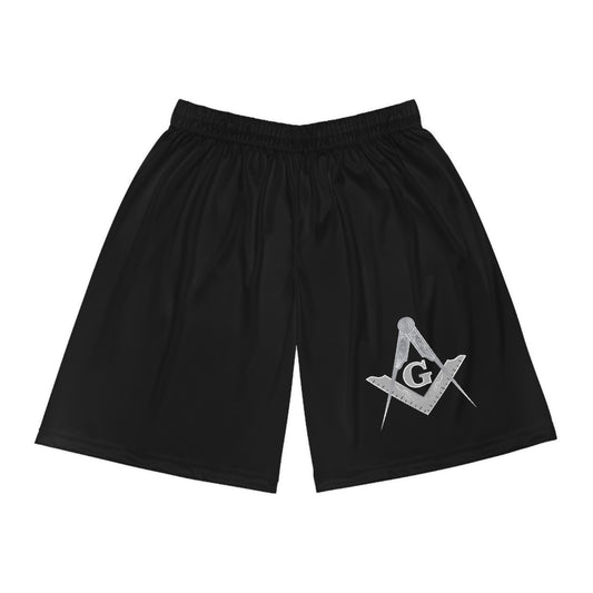 'The Freemason' Basketball Shorts (AOP)