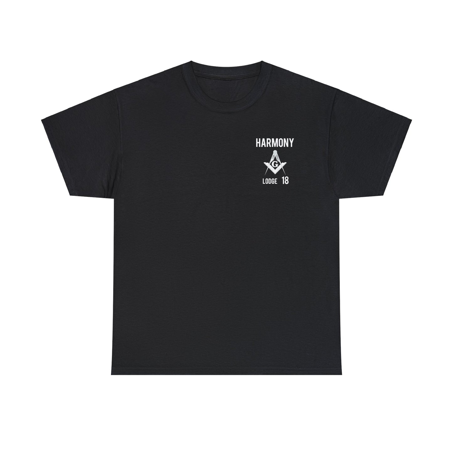 'Harmony lodge 18' Unisex Heavy Cotton Tee