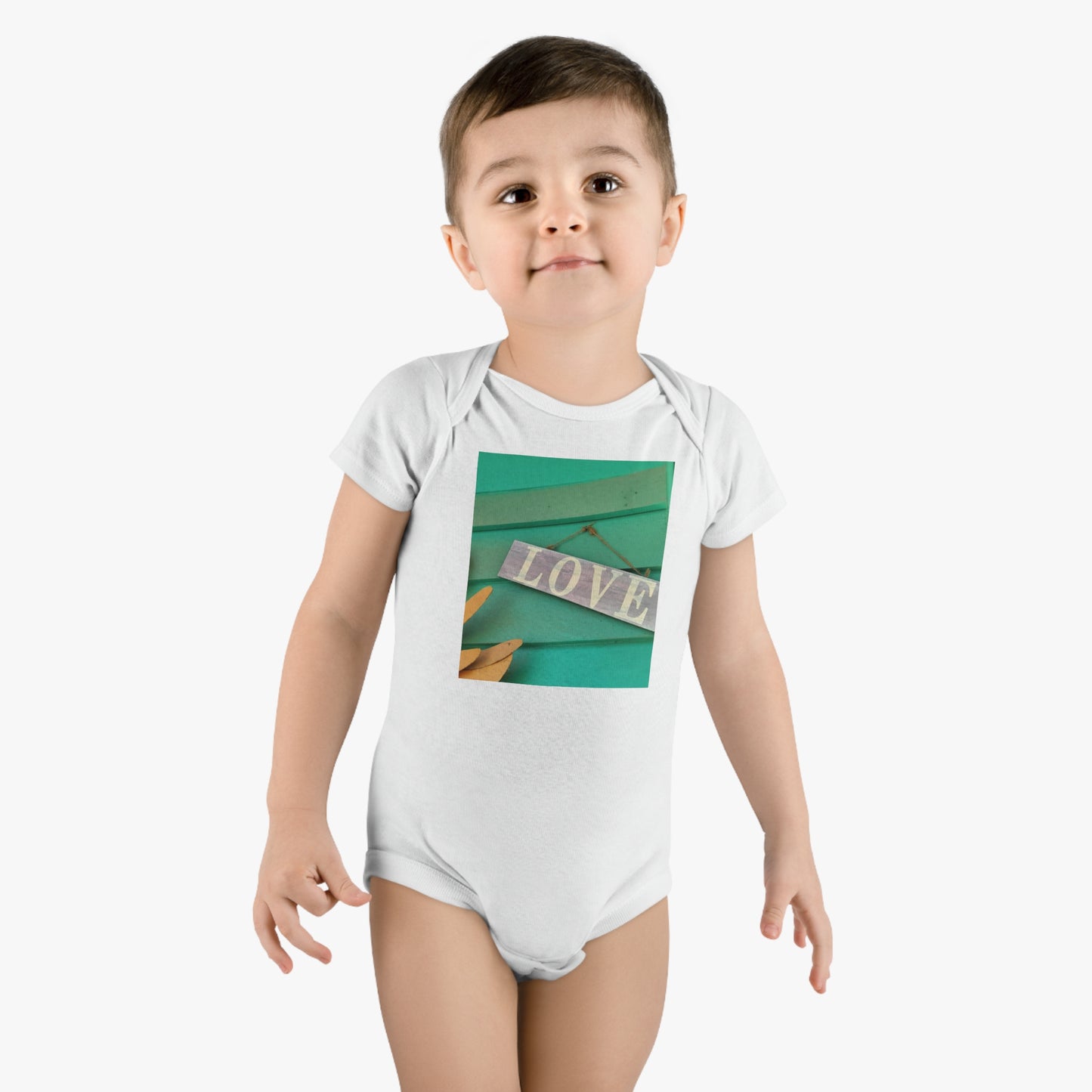 'Love' Baby Short Sleeve Onesie®