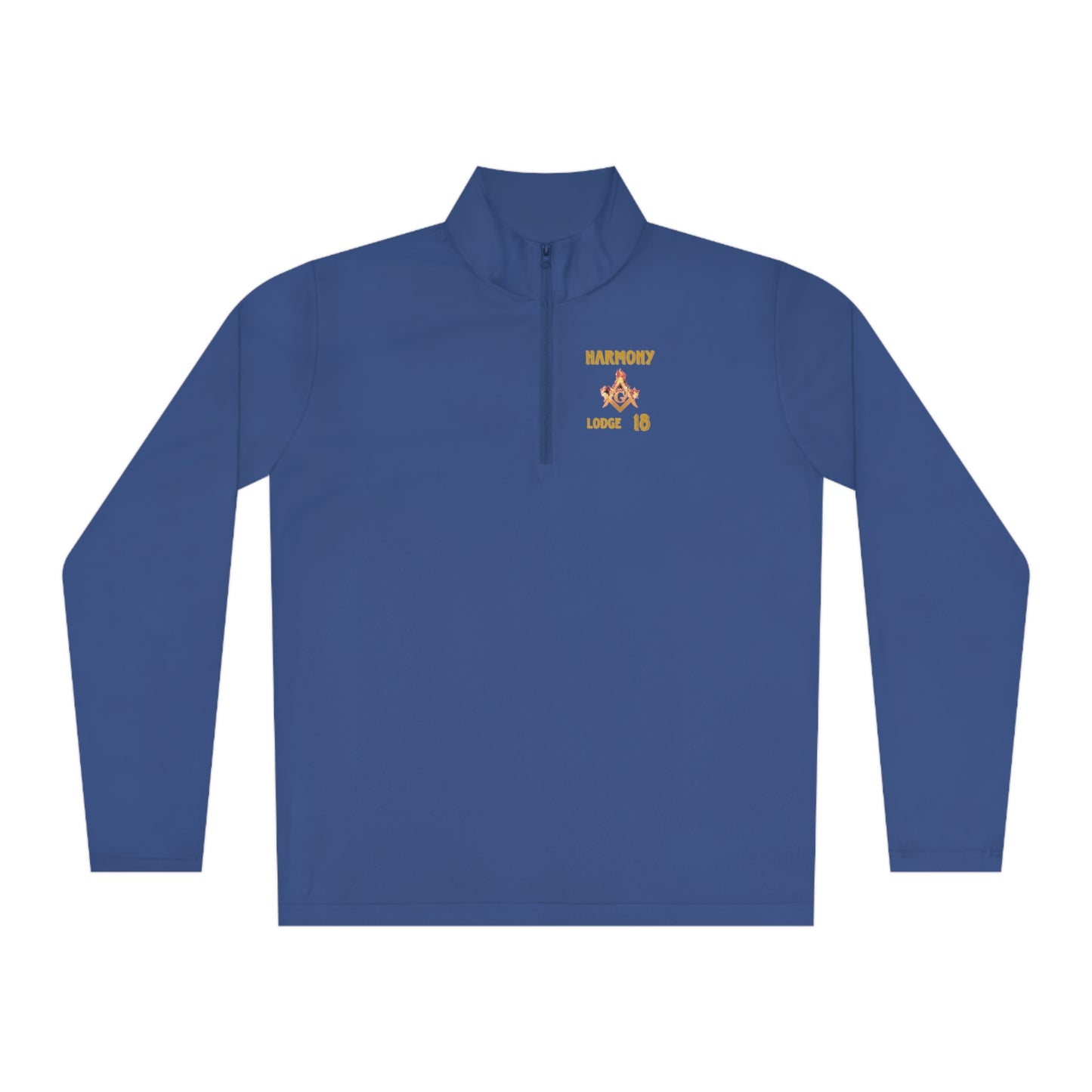 'Harmony Lodge 18 fire shirt' Unisex Quarter-Zip Pullover