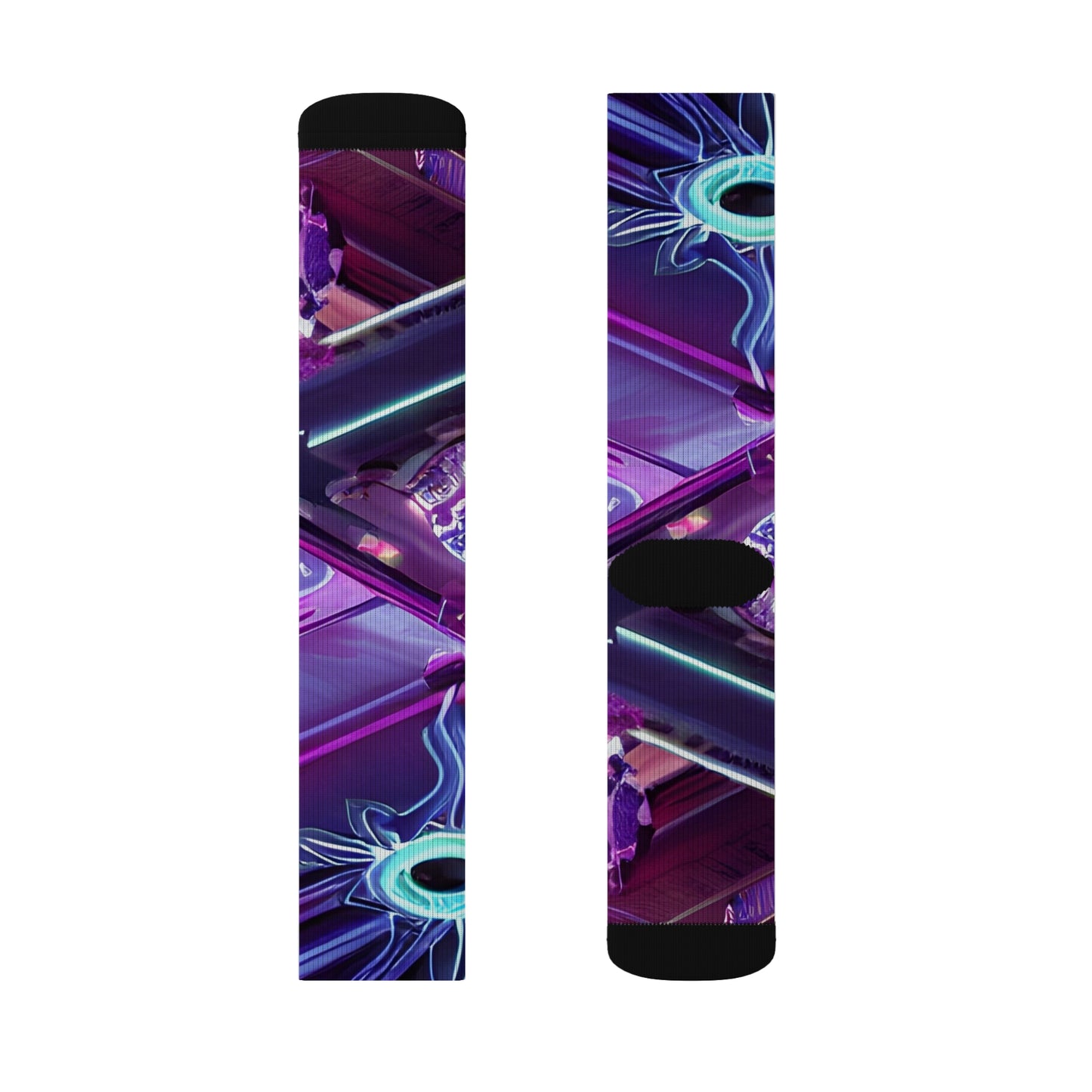 'Electric Flower' Sublimation Socks