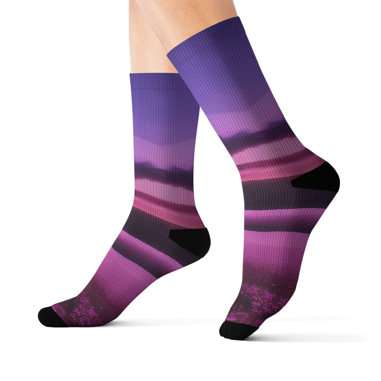 'Purple Power' Sublimation Socks