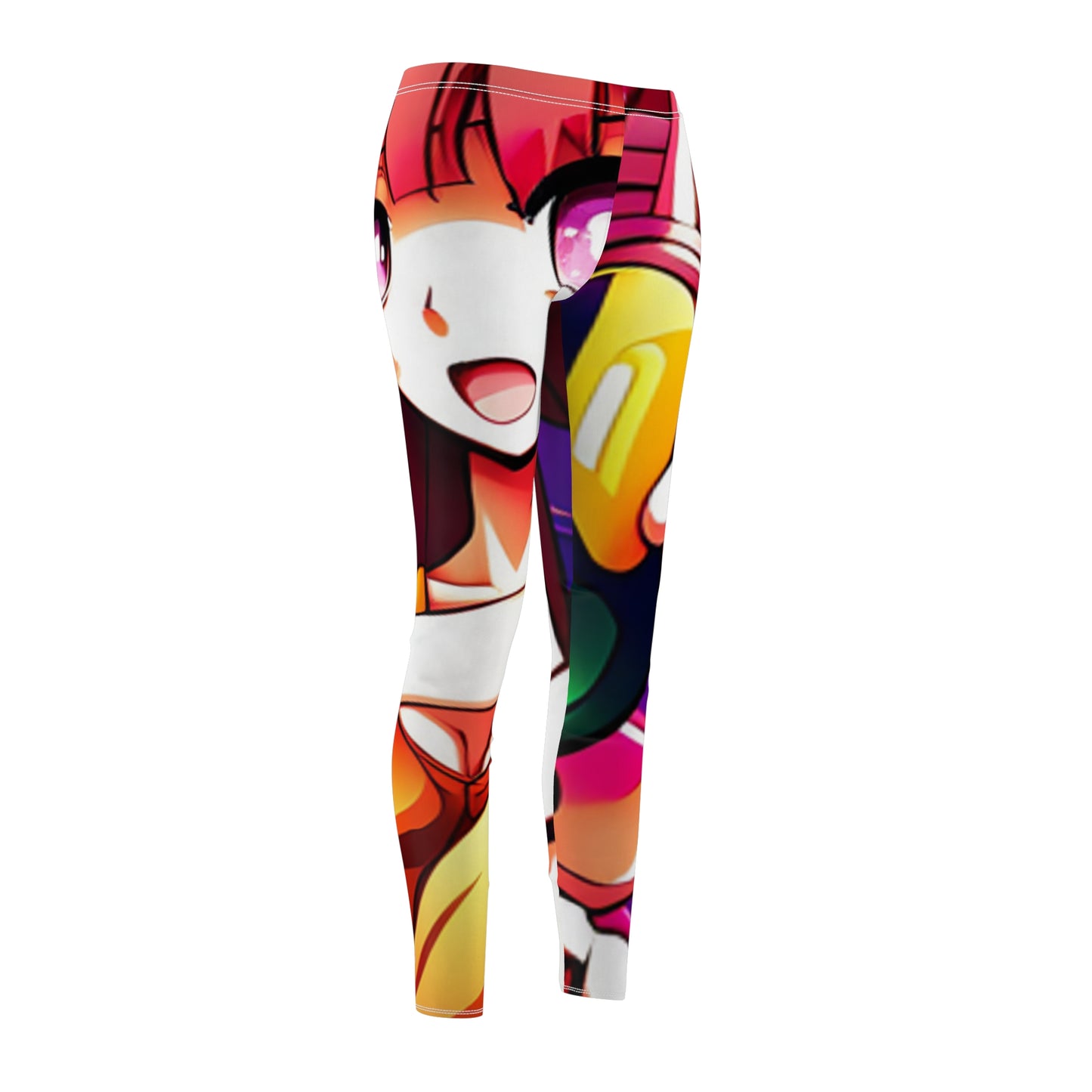 Pinku Kawa Kirei Anime Leggings (AOP)