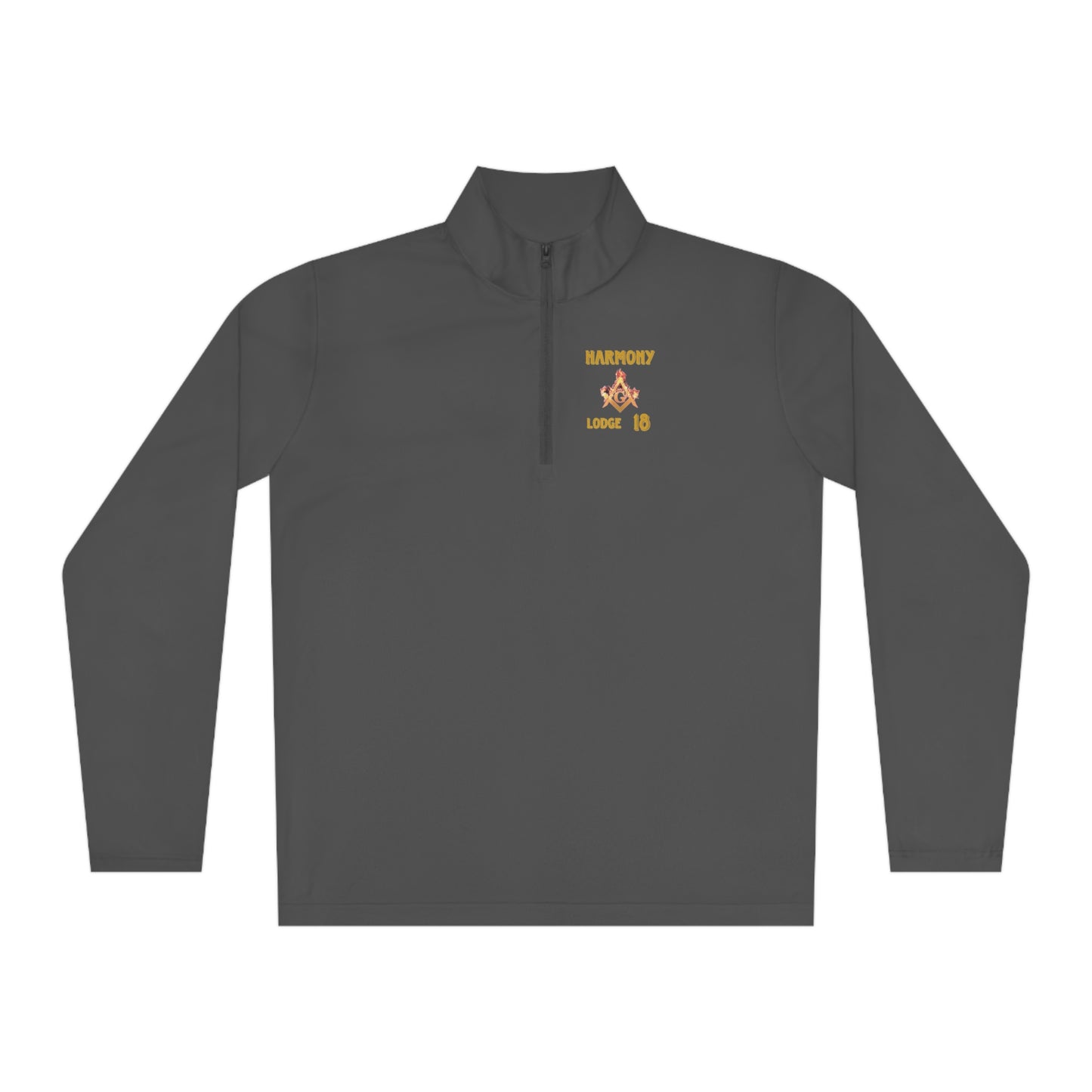 'Harmony Lodge 18 fire shirt' Unisex Quarter-Zip Pullover