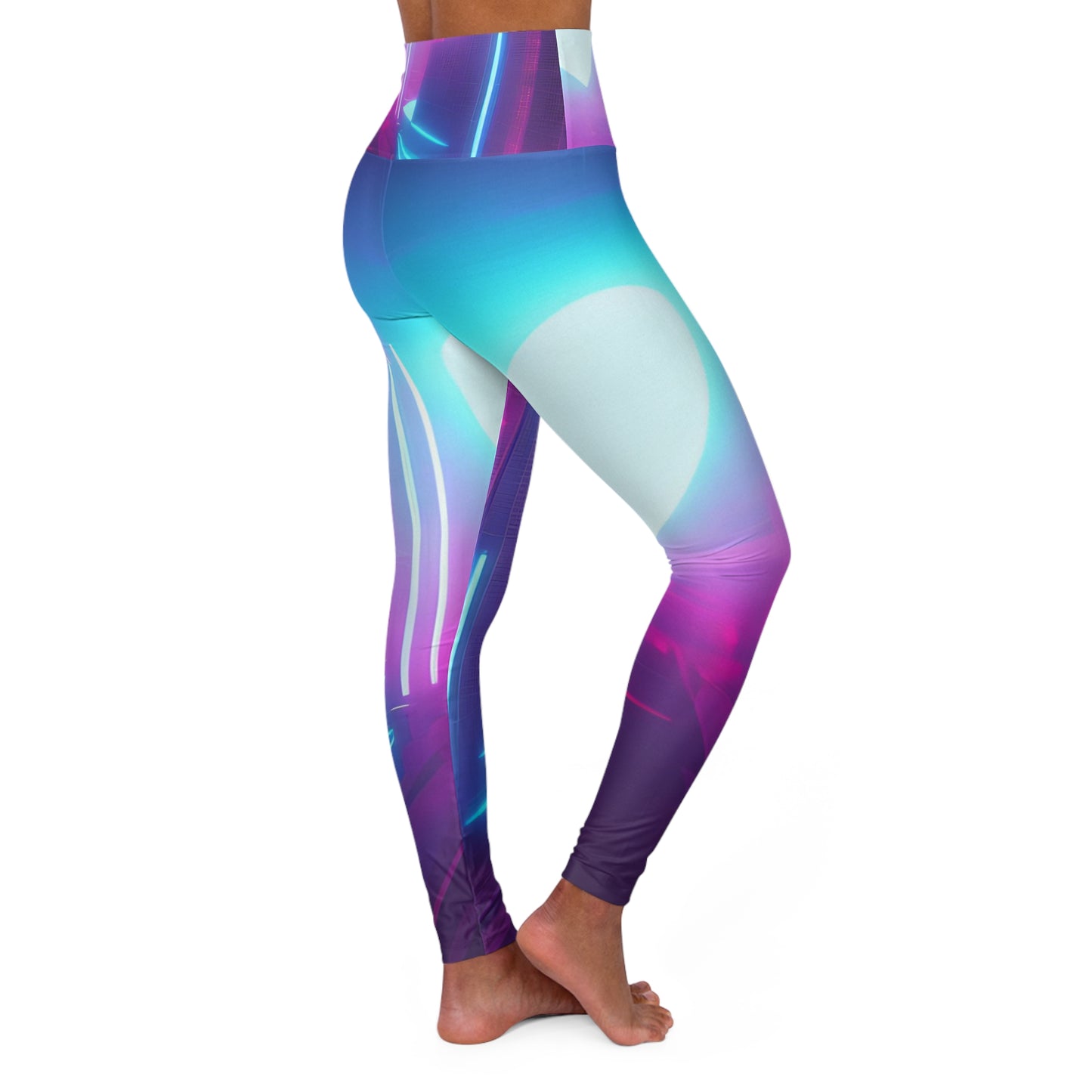 Princess Quote High Waisted Yoga Leggings (AOP)