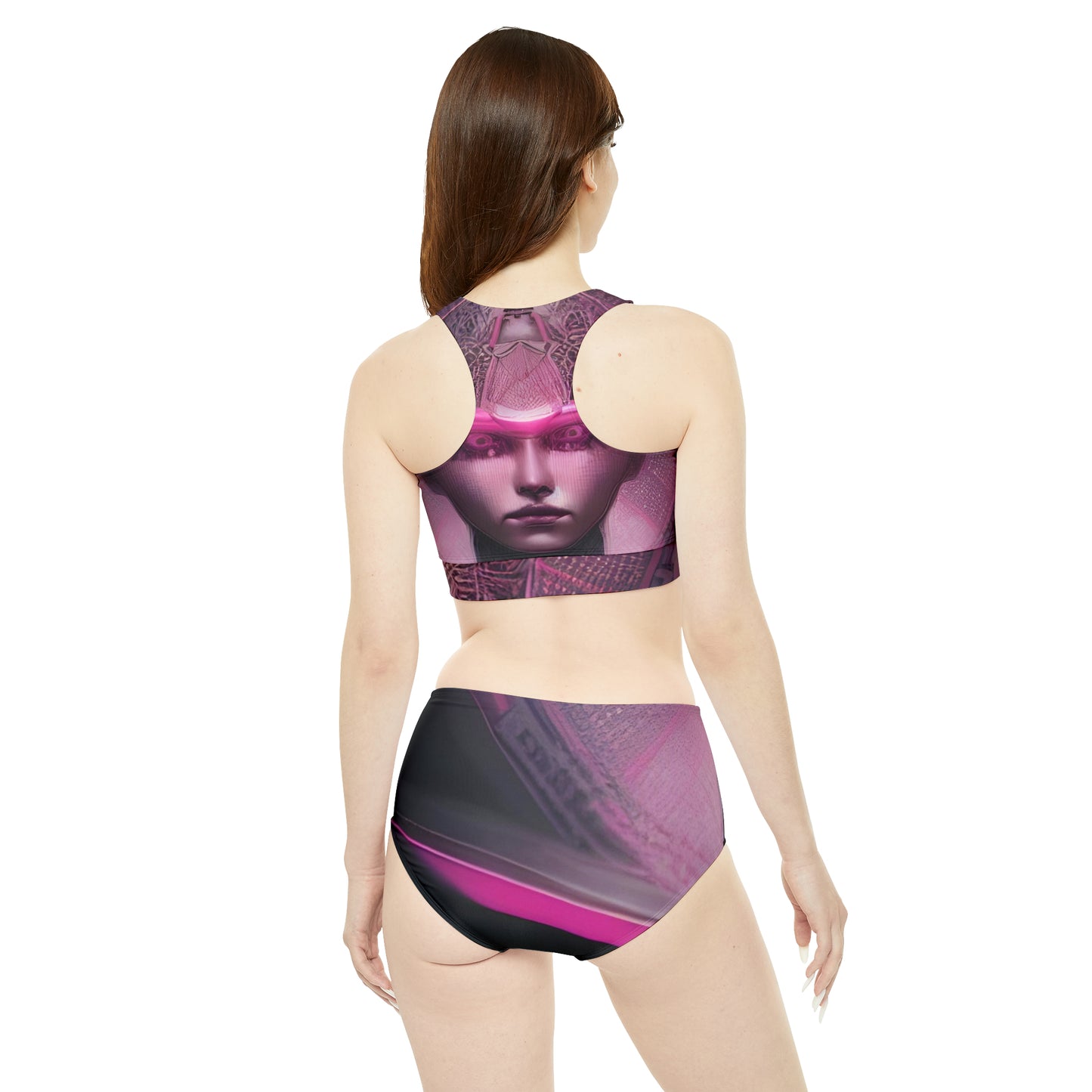 'A.I. Empress' Sporty Bikini Set (AOP)