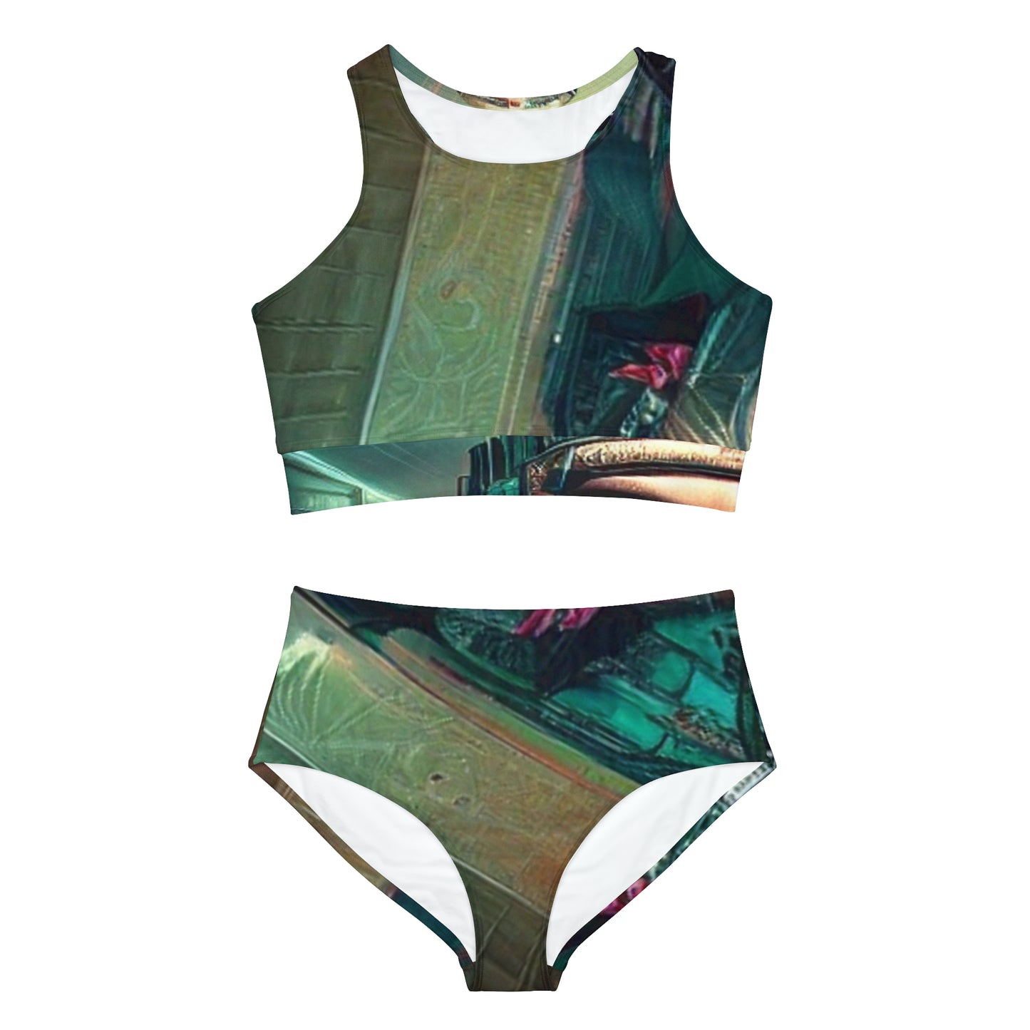 'Mother Nature' Sporty Bikini Set (AOP)
