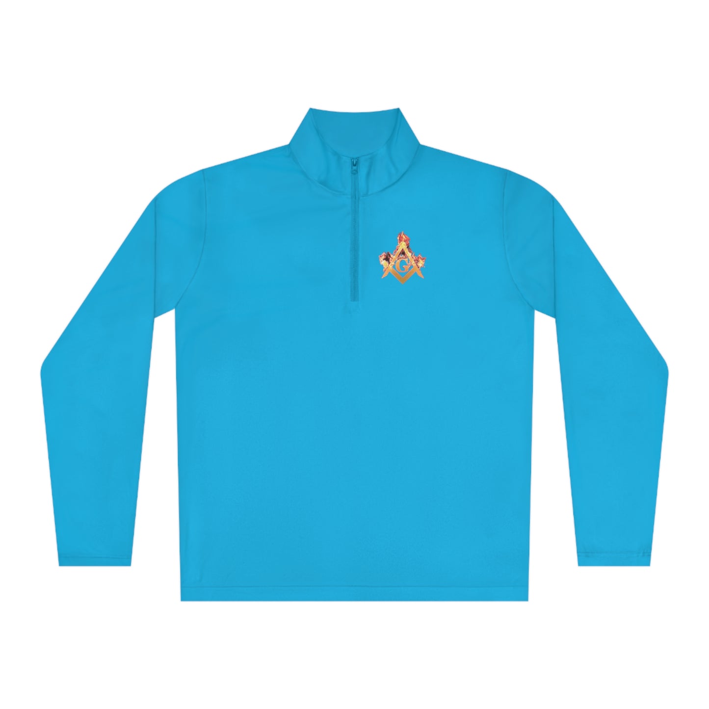 'Freemason fire' Unisex Quarter-Zip Pullover