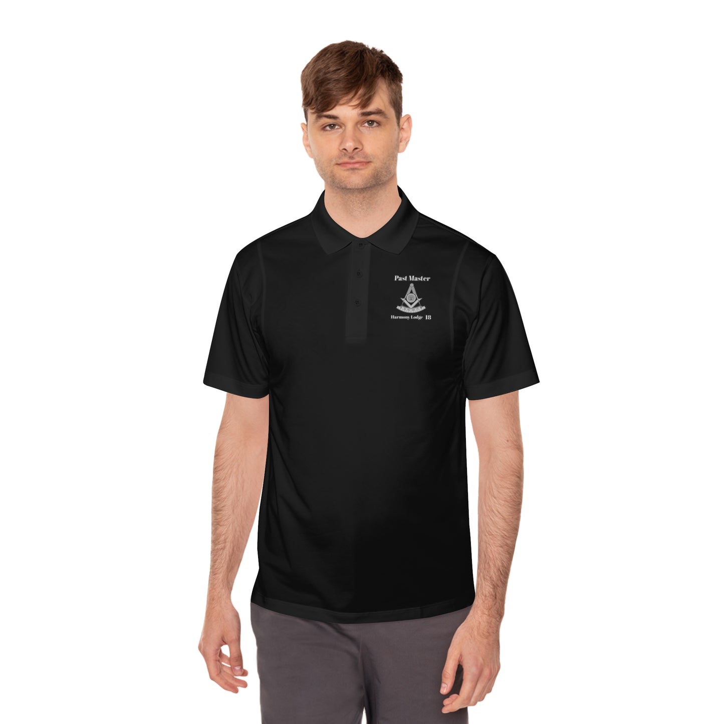 Harmony Lodge 18 Past Master Men's Sport Polo Shirt