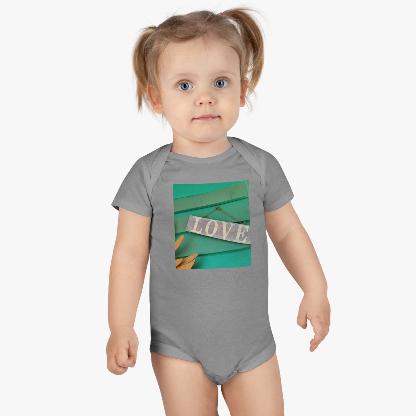 'Love' Baby Short Sleeve Onesie®